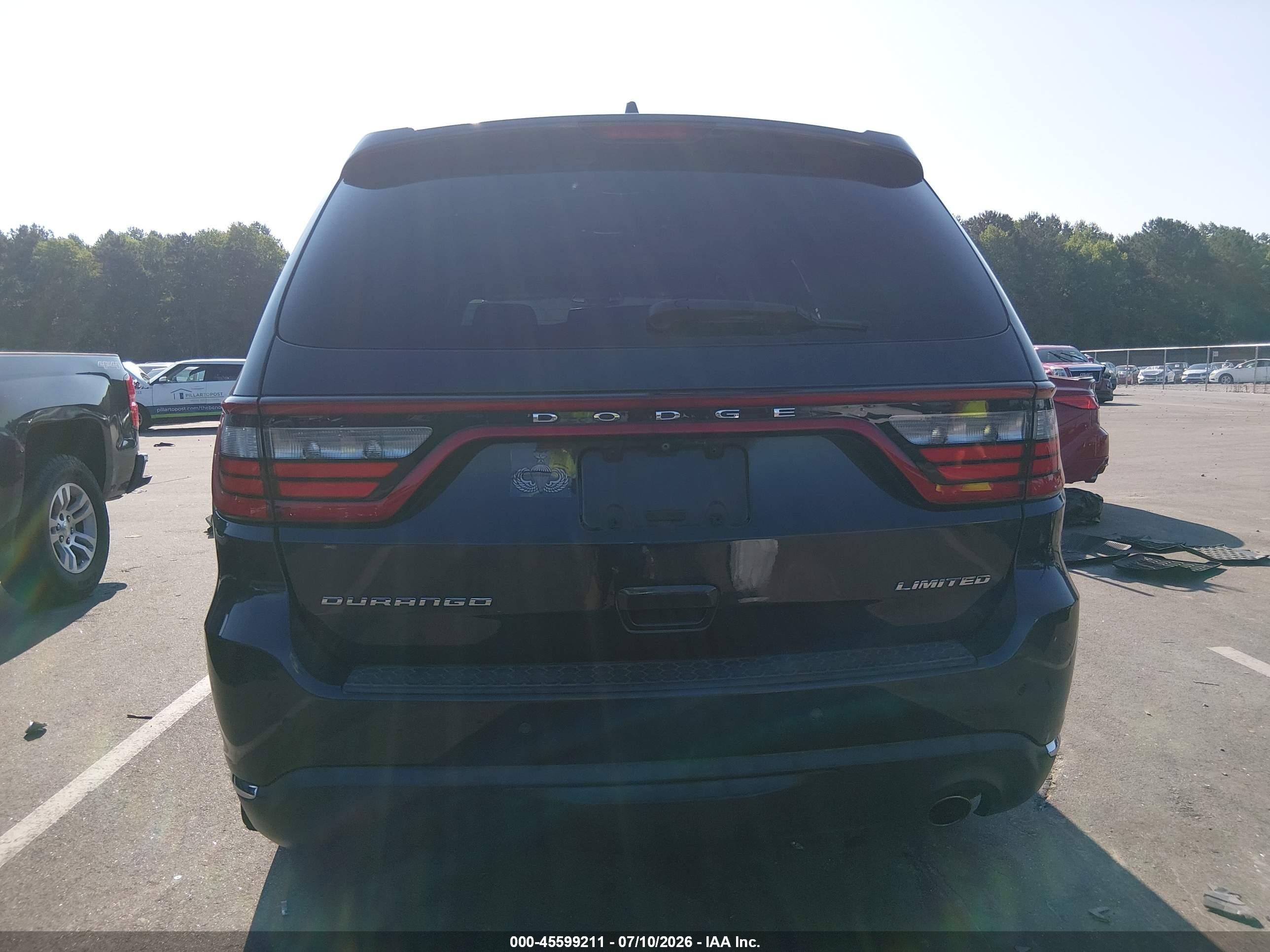 2015 Dodge Durango Limited Black vin: 1C4RDHDG8FC823865