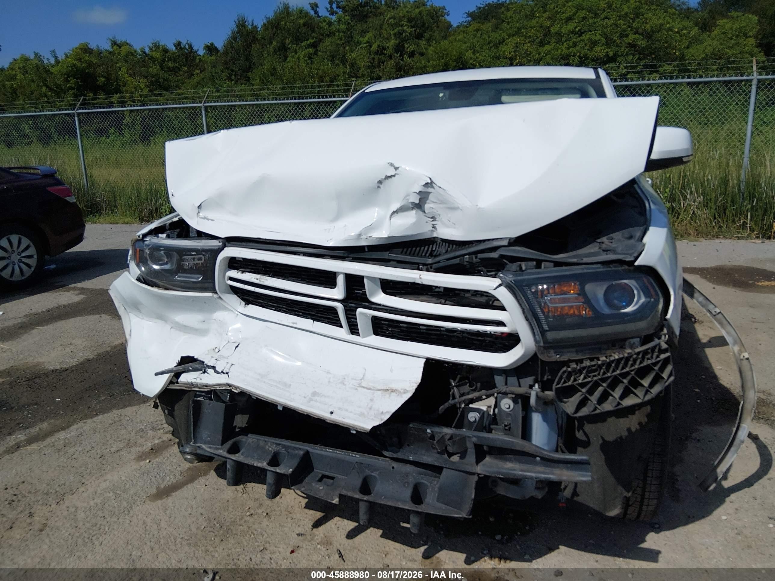 2017 Dodge Durango Gt Rwd White vin: 1C4RDHDG8HC796637