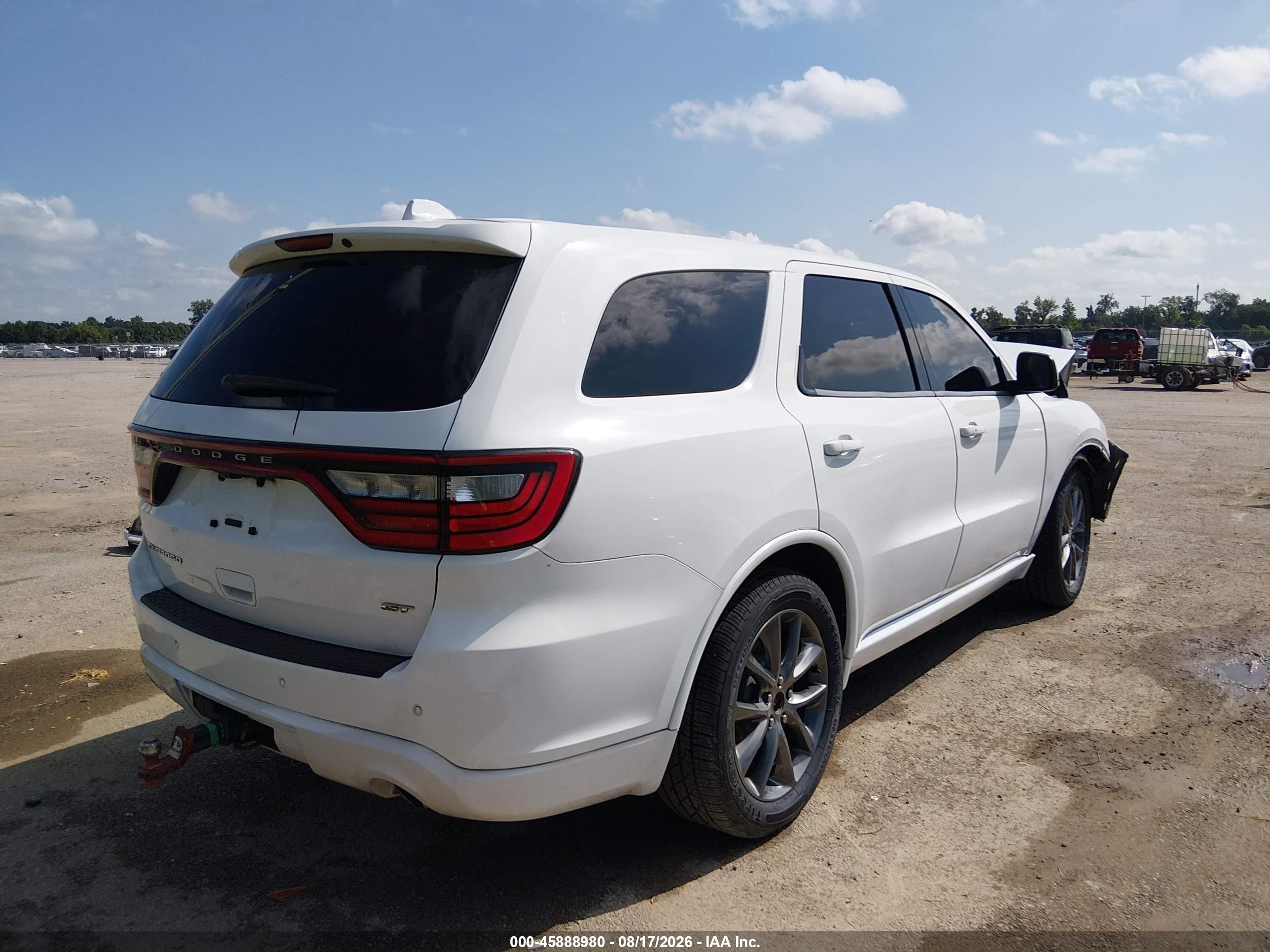 2017 Dodge Durango Gt Rwd White vin: 1C4RDHDG8HC796637