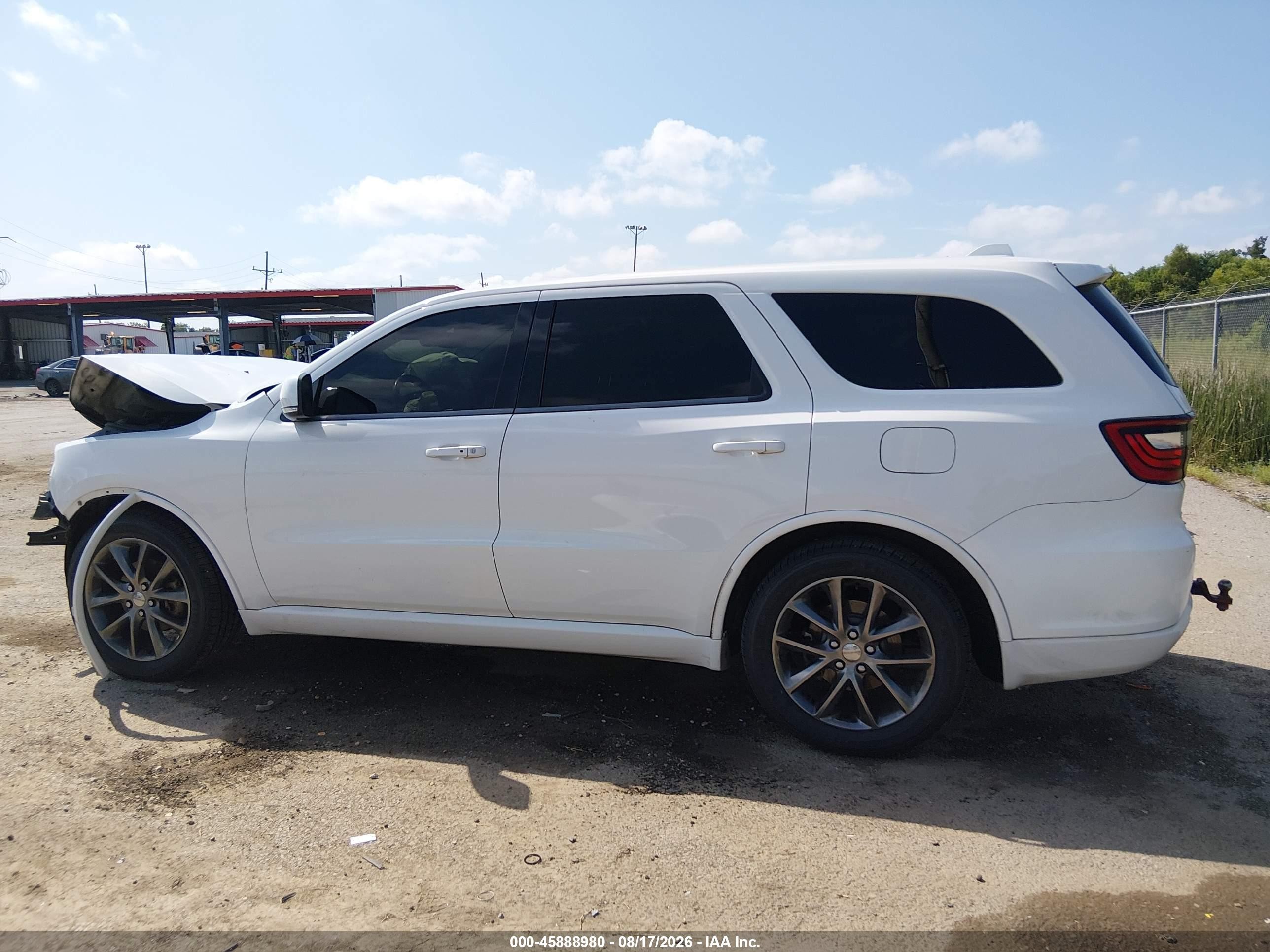 2017 Dodge Durango Gt Rwd White vin: 1C4RDHDG8HC796637