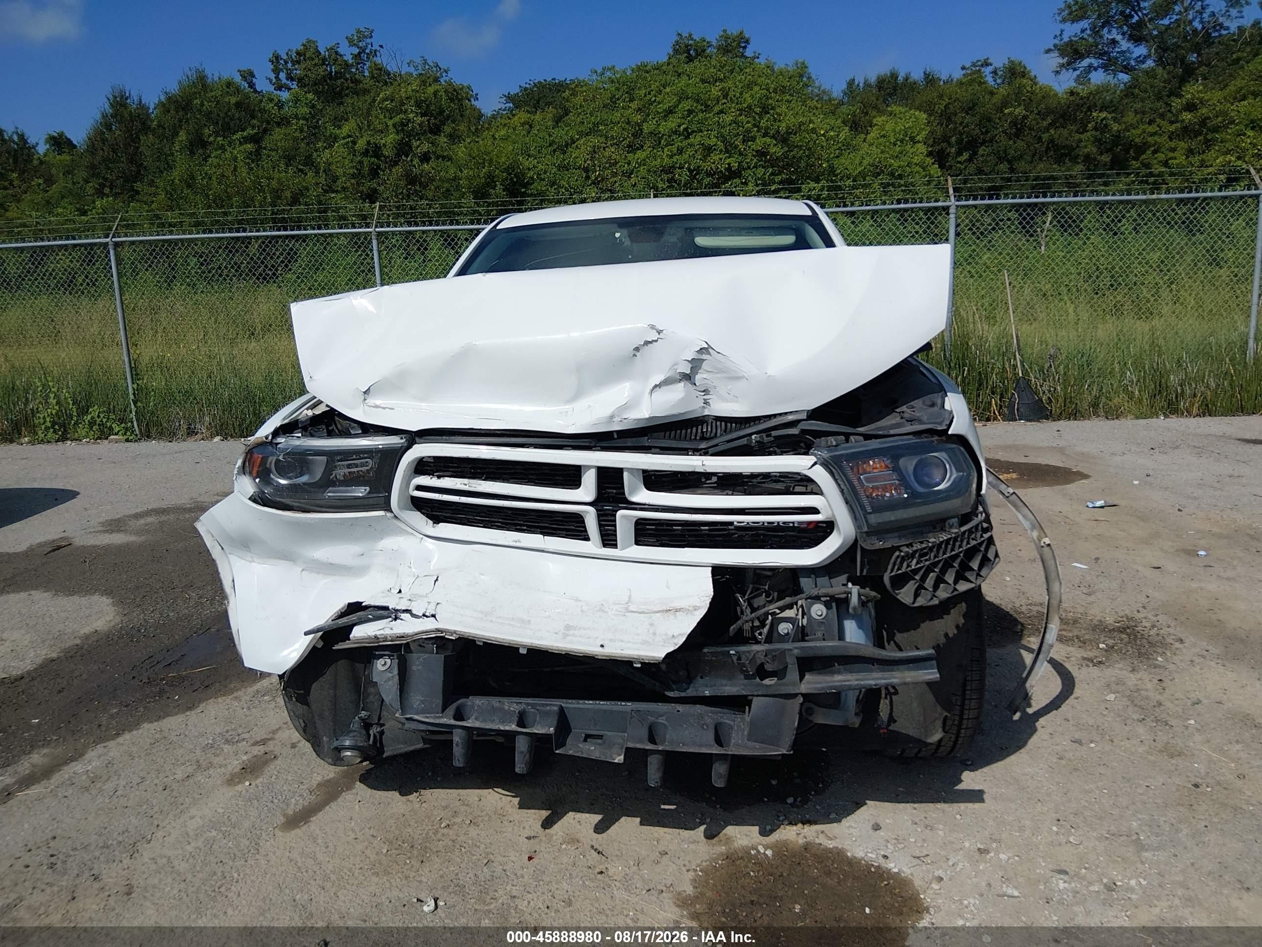 2017 Dodge Durango Gt Rwd White vin: 1C4RDHDG8HC796637