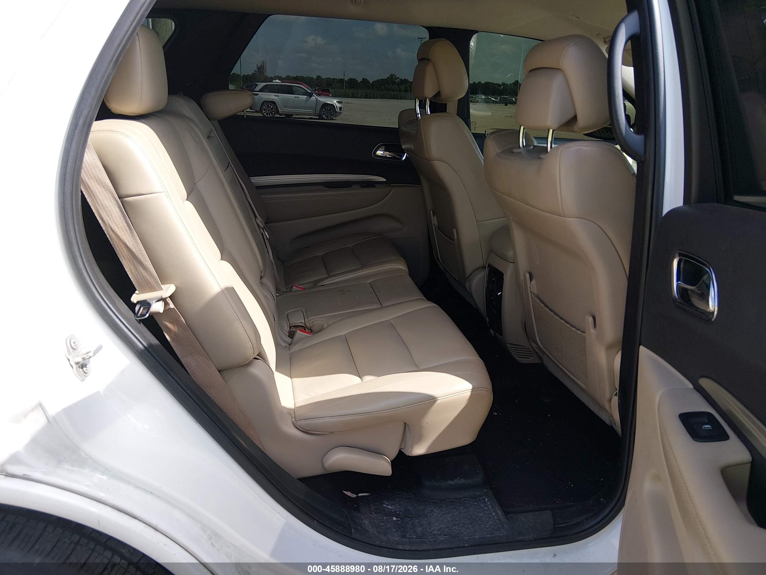2017 Dodge Durango Gt Rwd White vin: 1C4RDHDG8HC796637