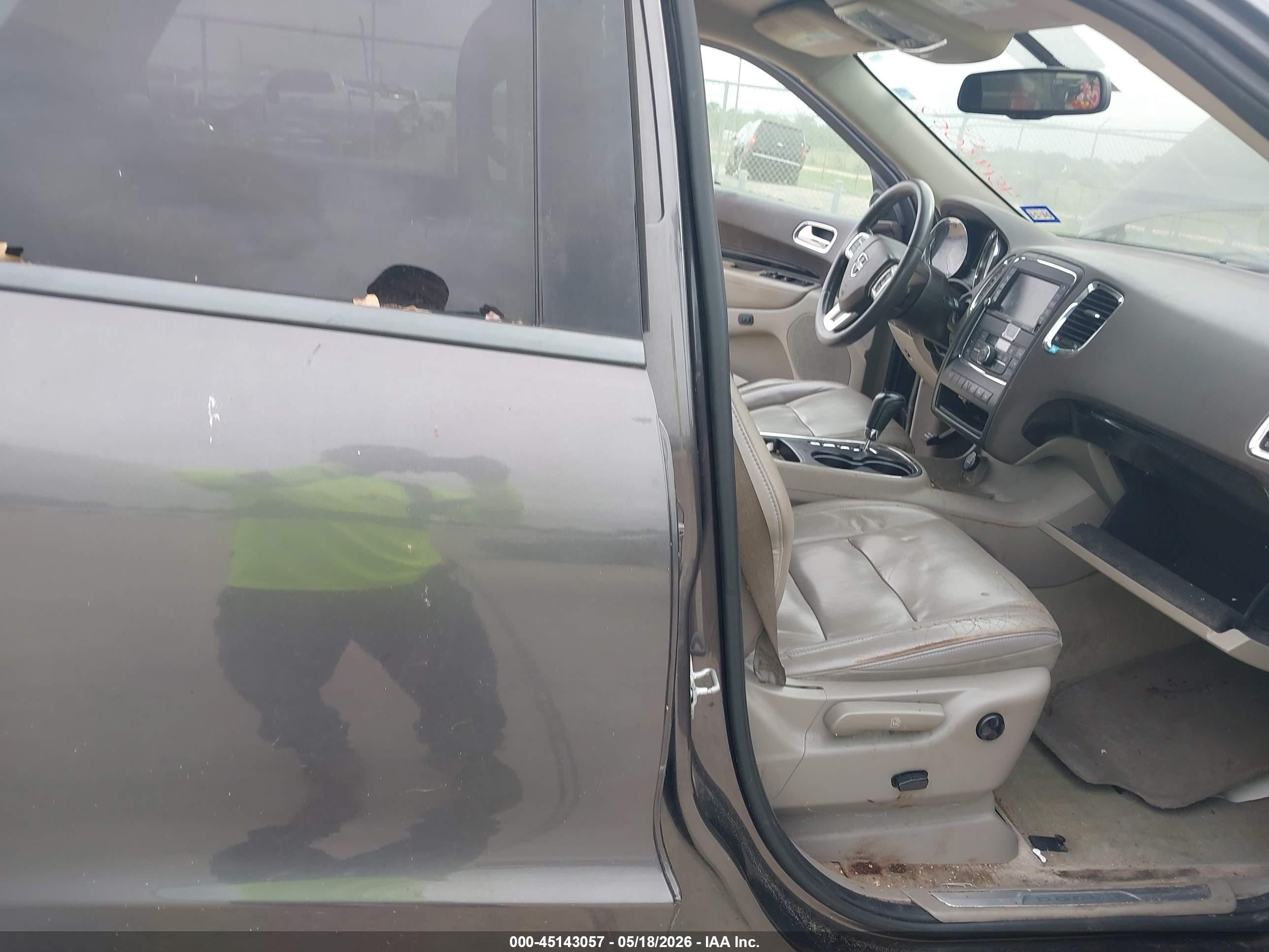 2013 Dodge Durango Crew Gray vin: 1C4RDHDG9DC680230