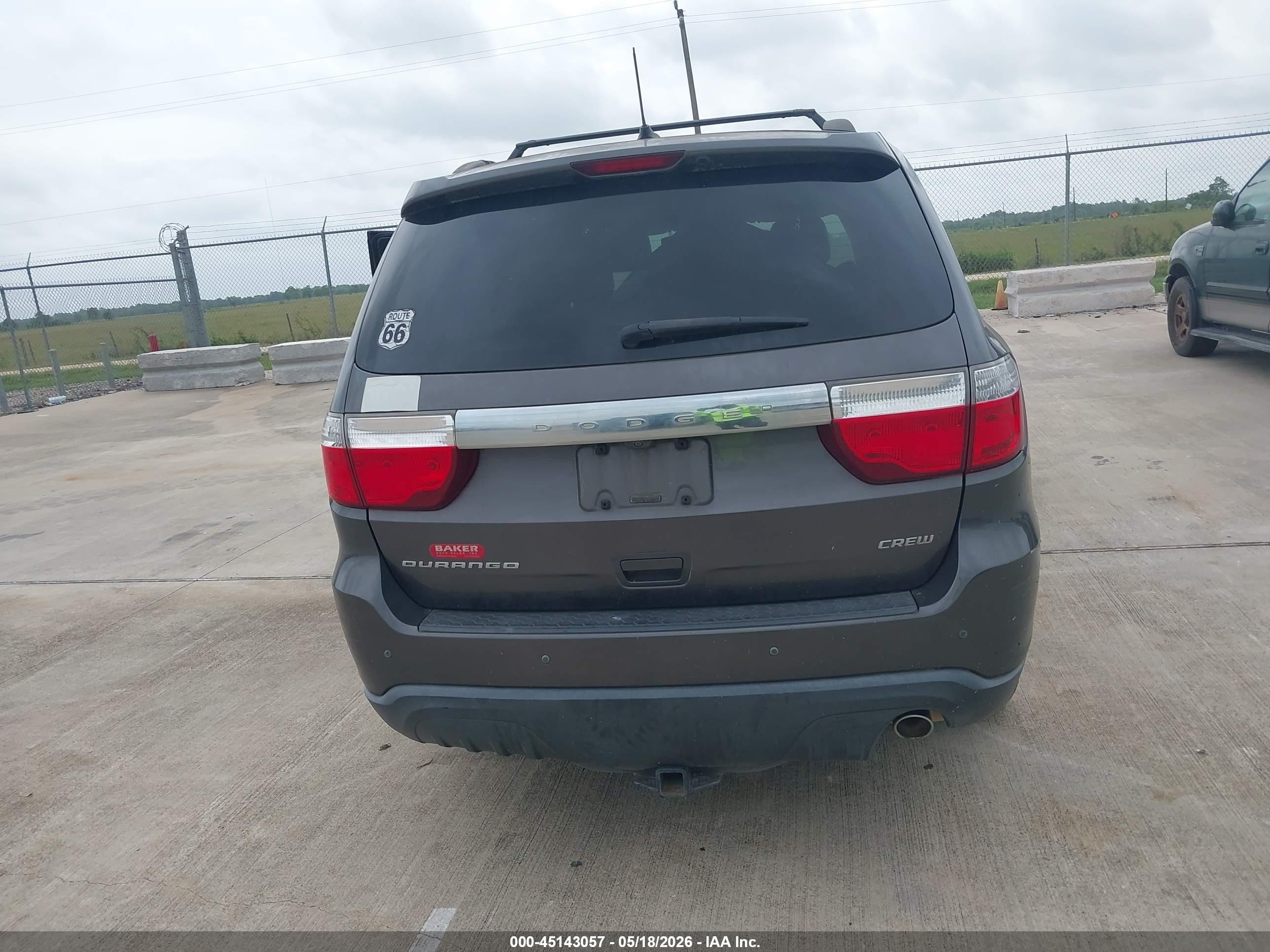 2013 Dodge Durango Crew Gray vin: 1C4RDHDG9DC680230