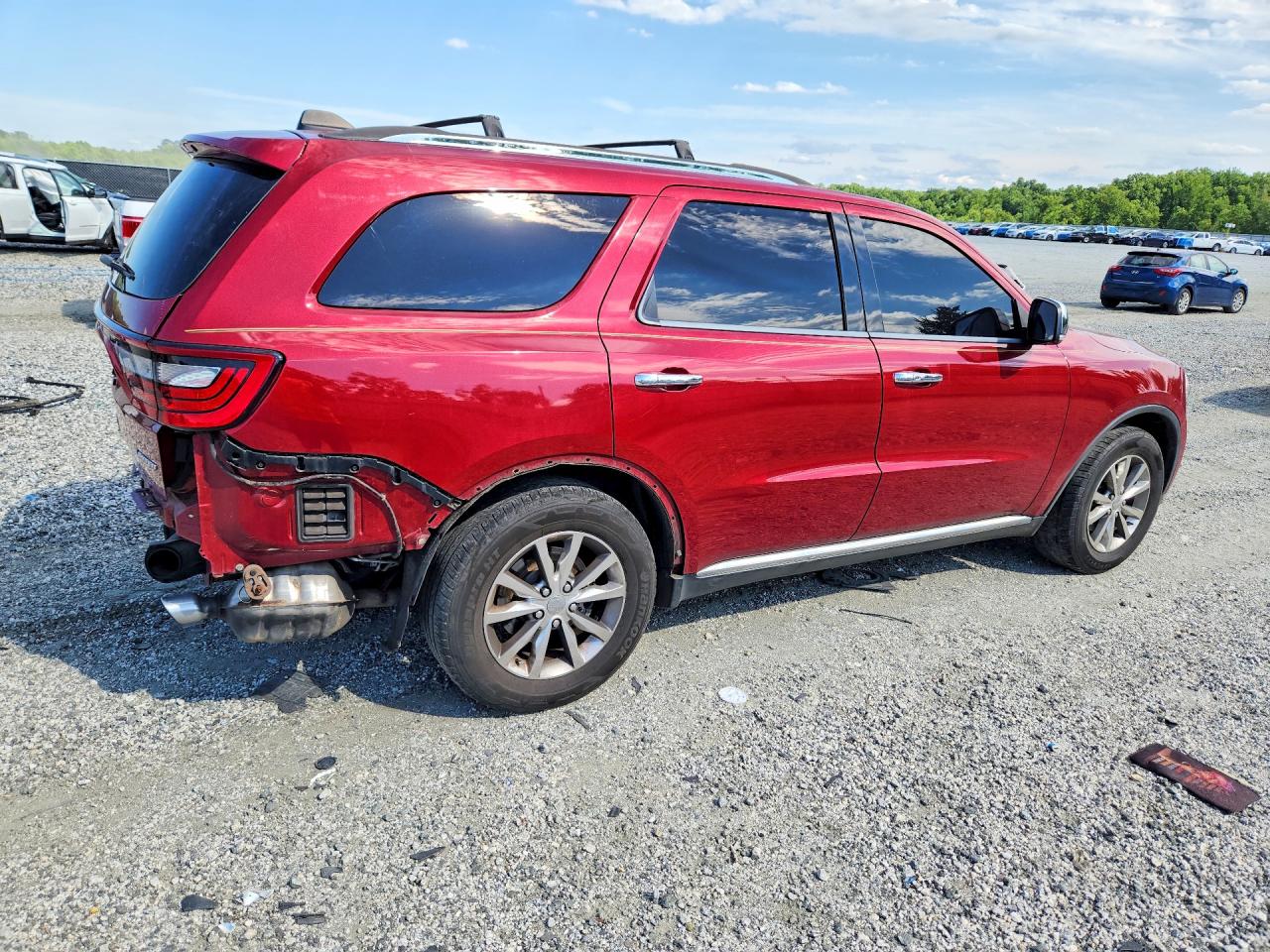 2014 Dodge Durango Limited Burgundy vin: 1C4RDHDG9EC425093
