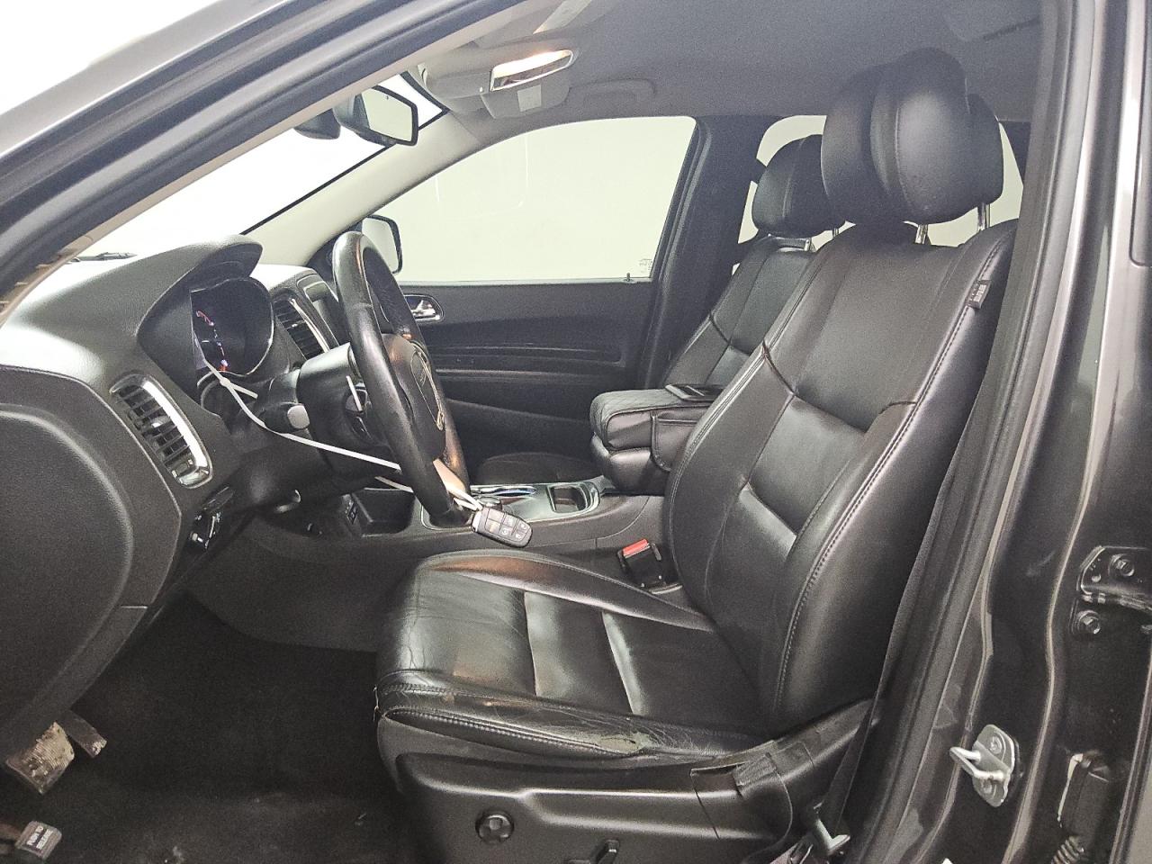 2014 Dodge Durango Limited Gray vin: 1C4RDHDG9EC443433 Damage: Left Front Seat Cushion, Torn, 8 To 9 Inches