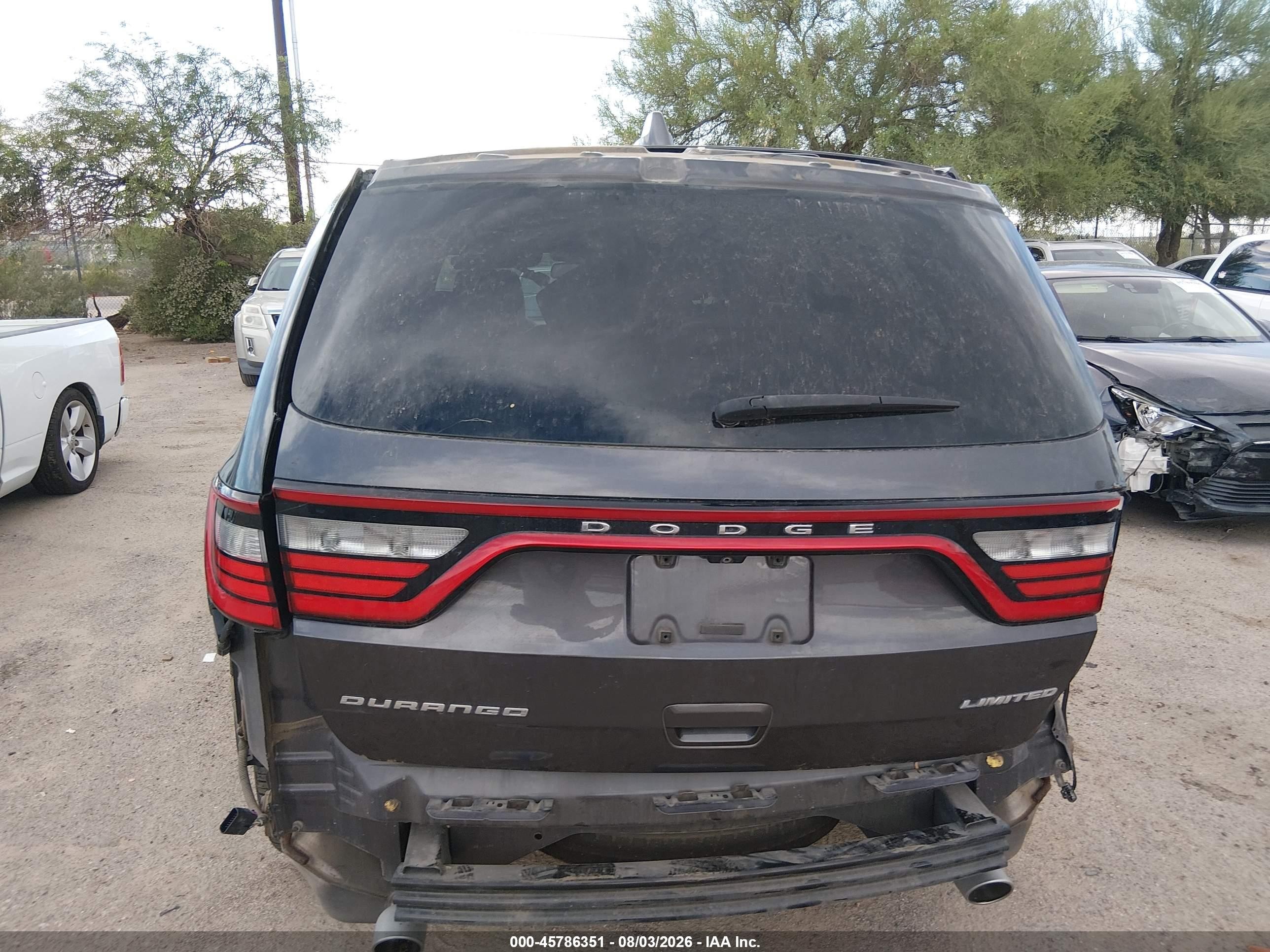 2015 Dodge Durango Limited Gray vin: 1C4RDHDG9FC236218