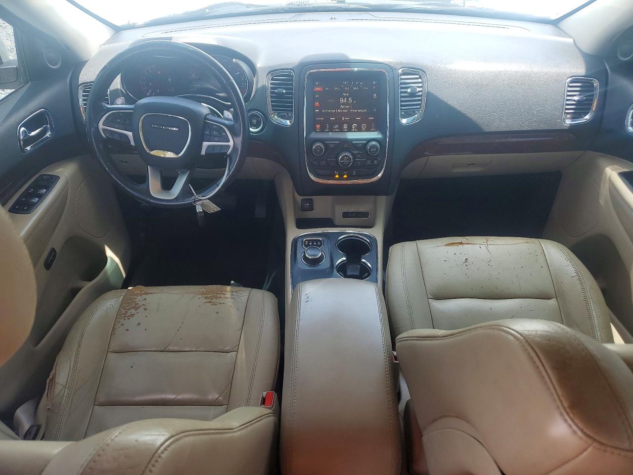 2015 Dodge Durango Limited White vin: 1C4RDHDG9FC740297