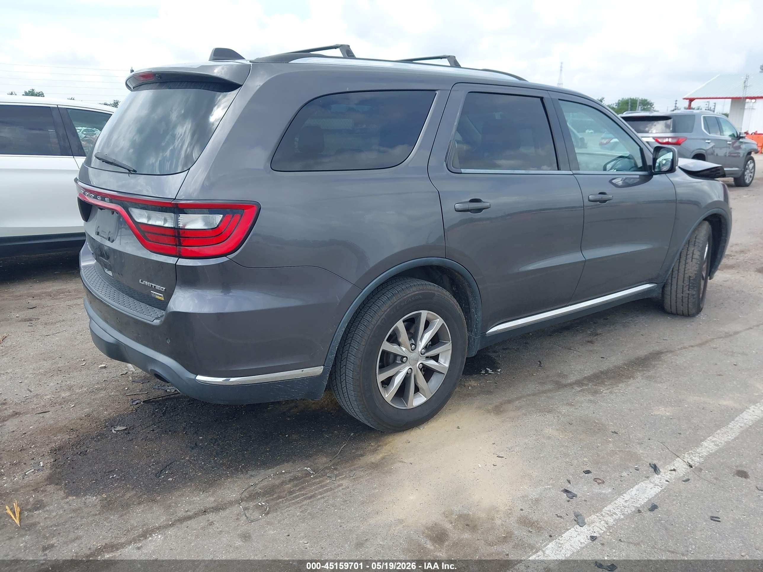 2015 Dodge Durango Limited Gray vin: 1C4RDHDG9FC766009