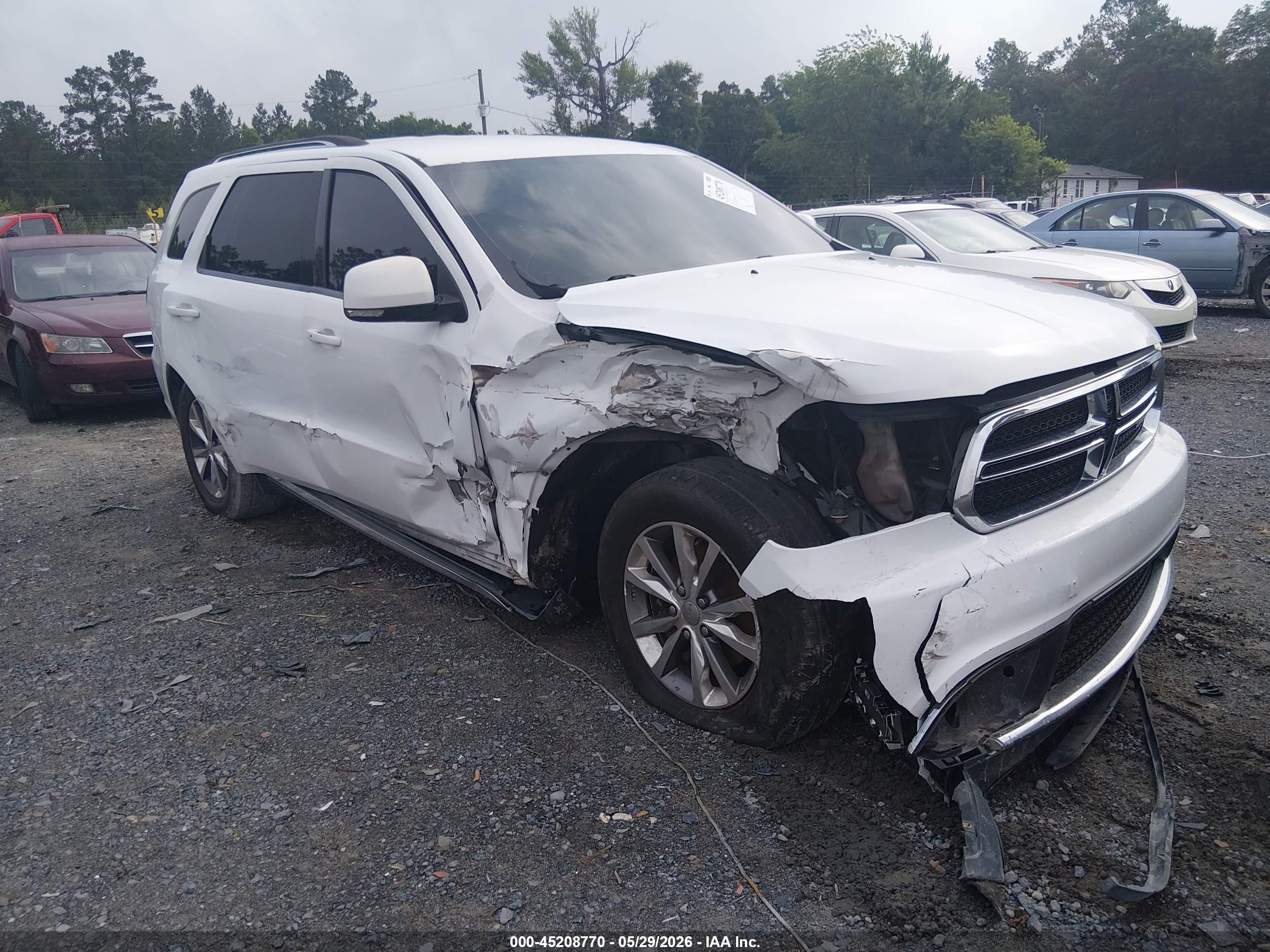 2015 Dodge Durango Limited White vin: 1C4RDHDG9FC784316