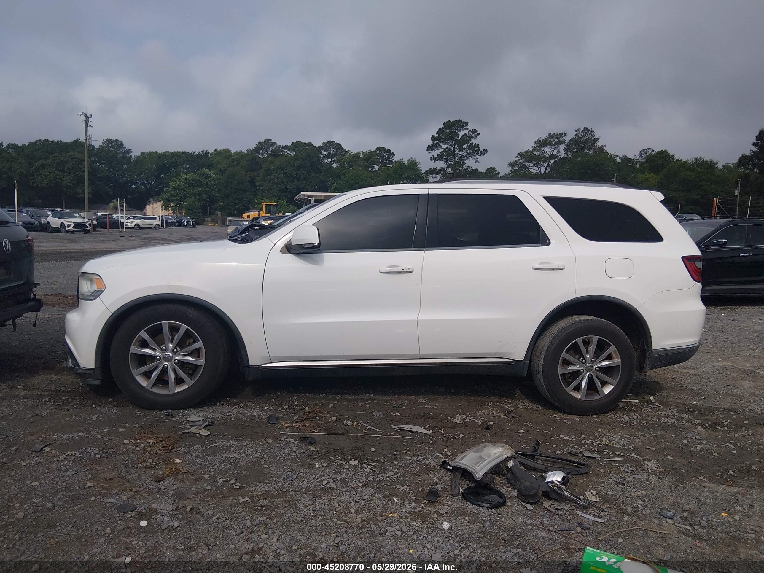2015 Dodge Durango Limited White vin: 1C4RDHDG9FC784316