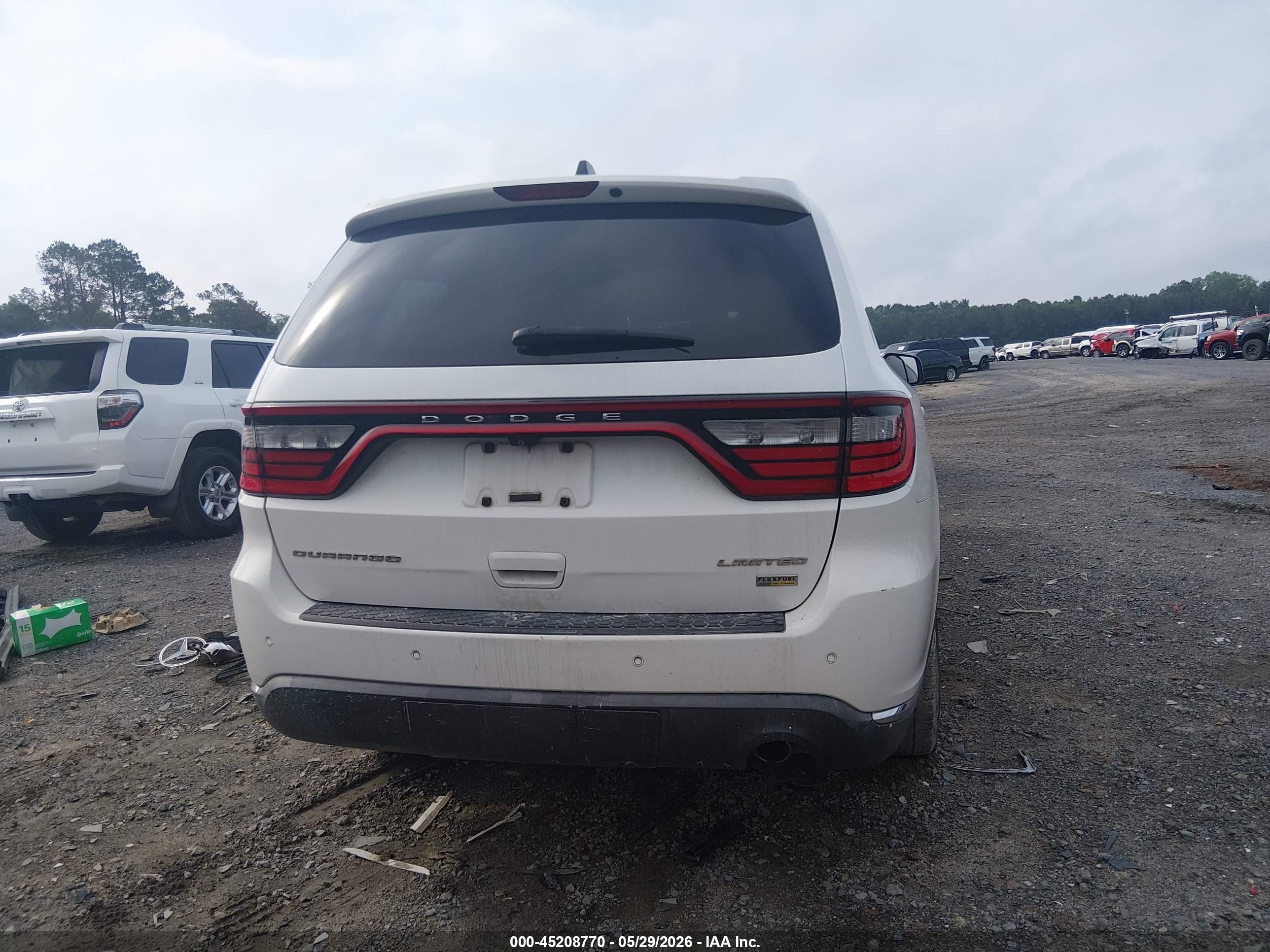 2015 Dodge Durango Limited White vin: 1C4RDHDG9FC784316