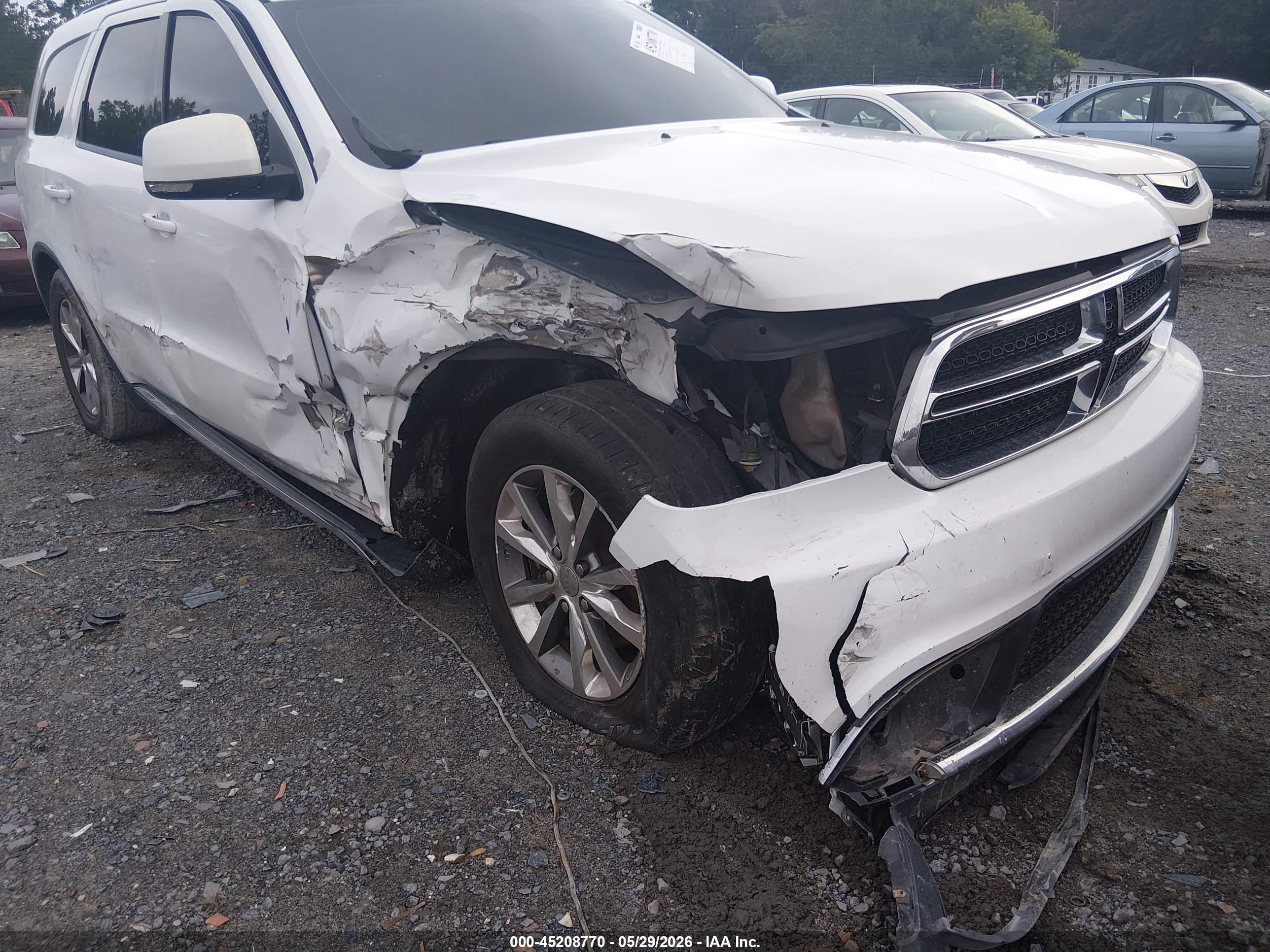 2015 Dodge Durango Limited White vin: 1C4RDHDG9FC784316