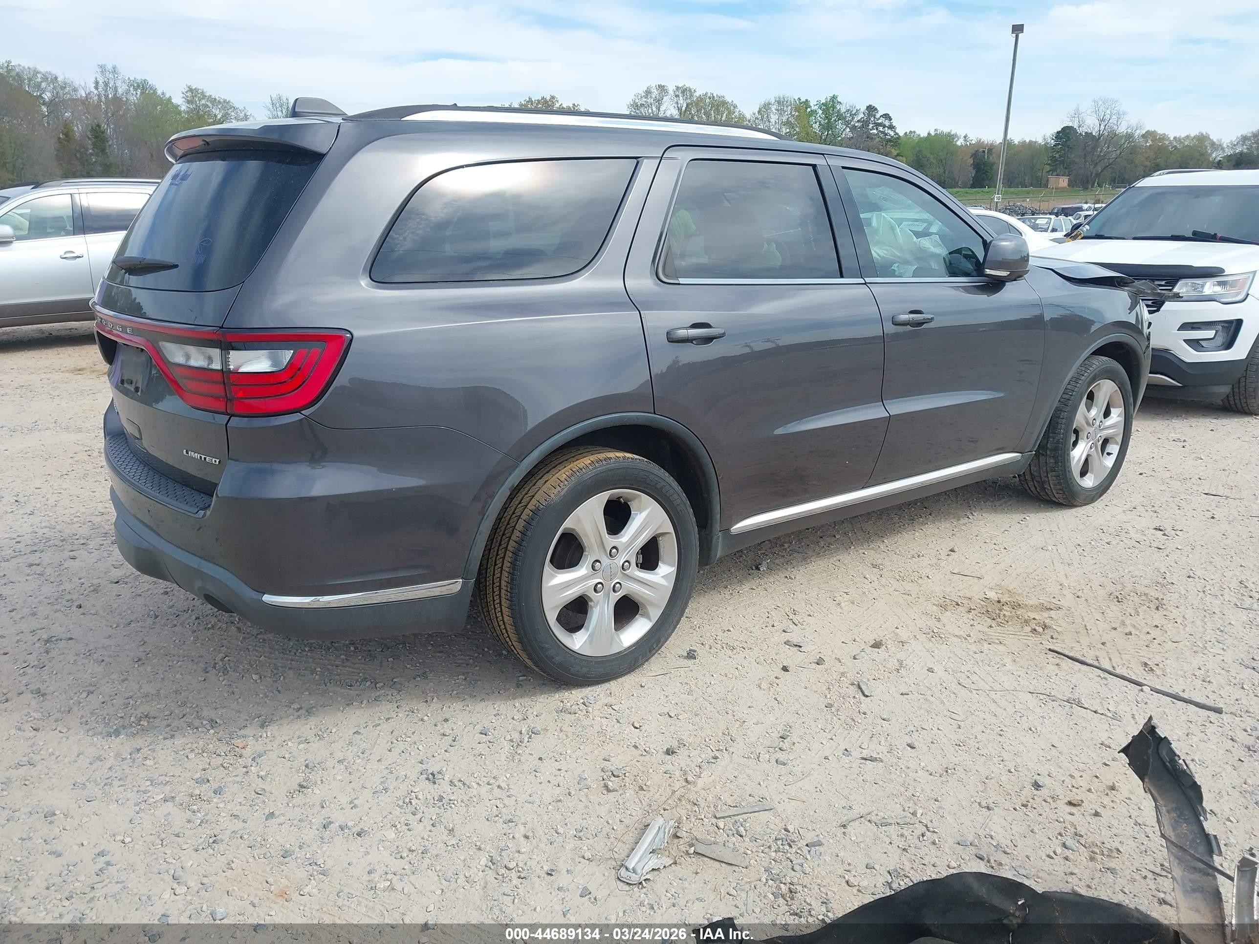 2015 Dodge Durango Limited Gray vin: 1C4RDHDG9FC801244