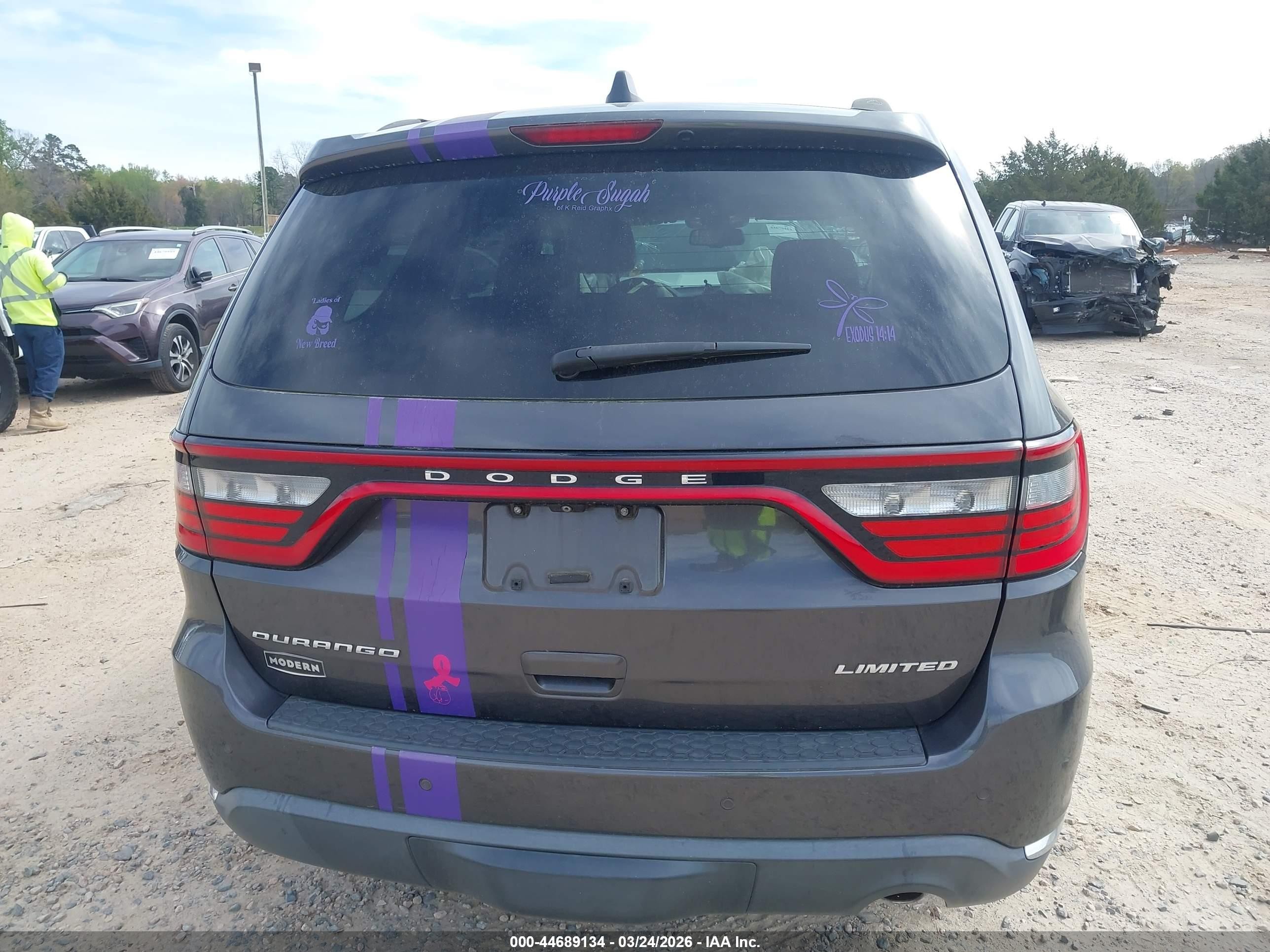 2015 Dodge Durango Limited Gray vin: 1C4RDHDG9FC801244
