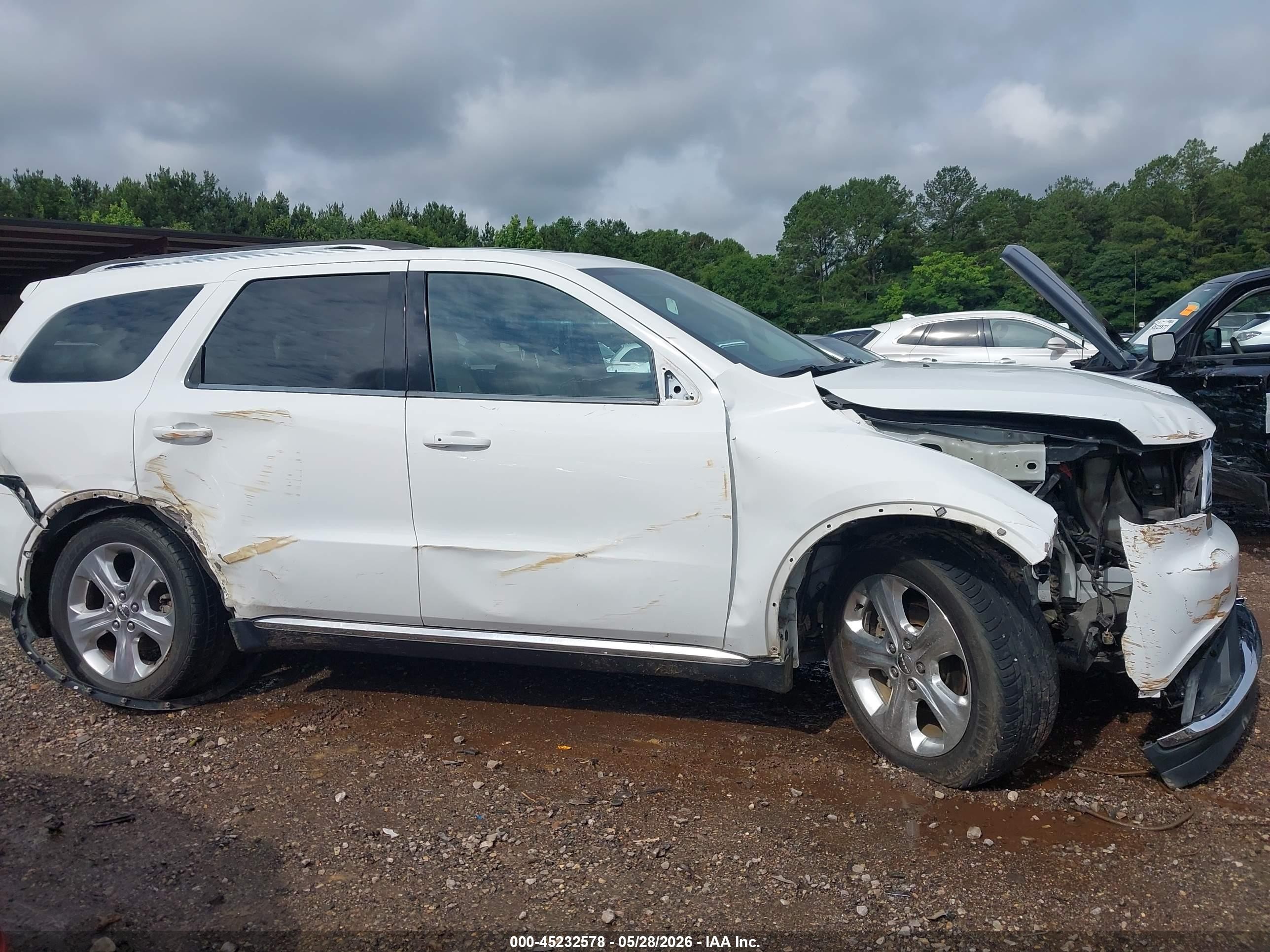 2015 Dodge Durango Limited White vin: 1C4RDHDG9FC842652