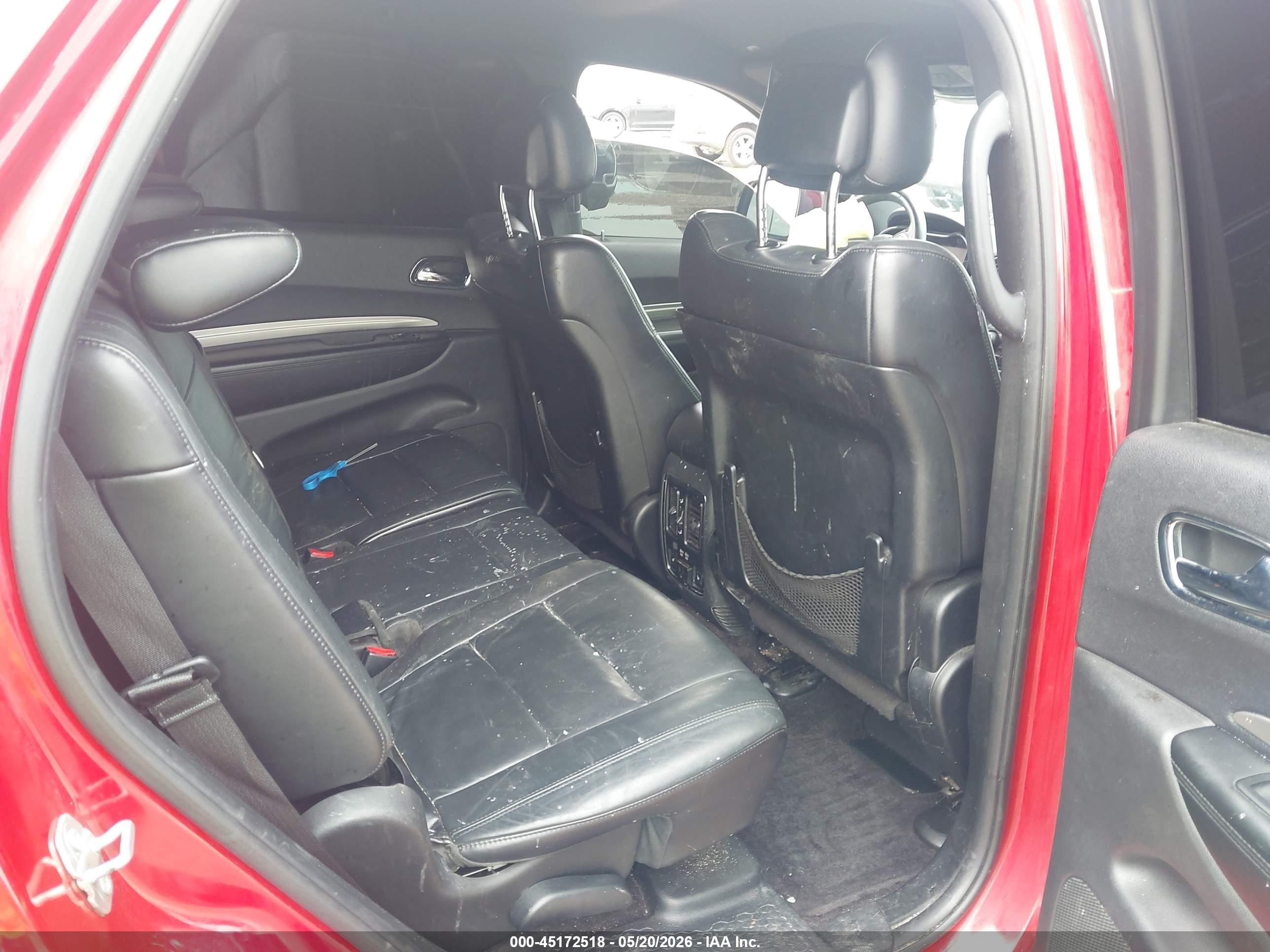 2017 Dodge Durango Gt Rwd Красный vin: 1C4RDHDG9HC611009