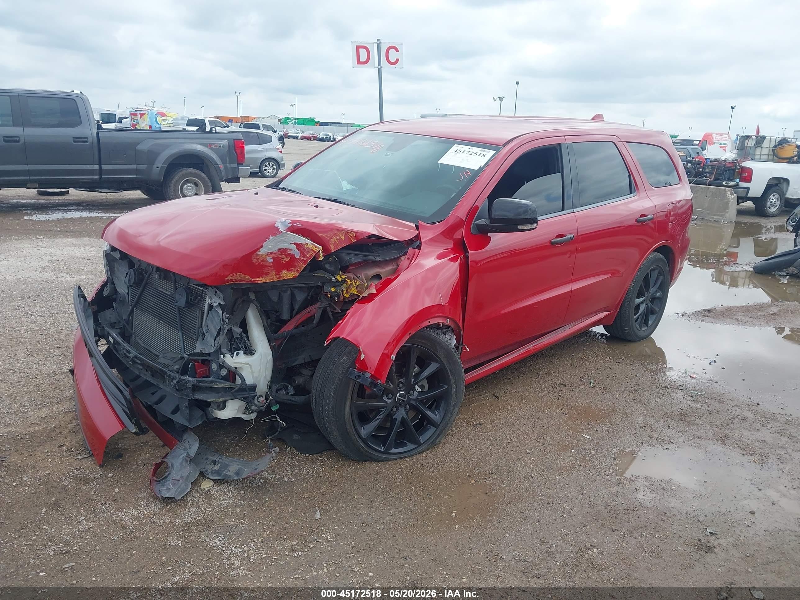 2017 Dodge Durango Gt Rwd Красный vin: 1C4RDHDG9HC611009