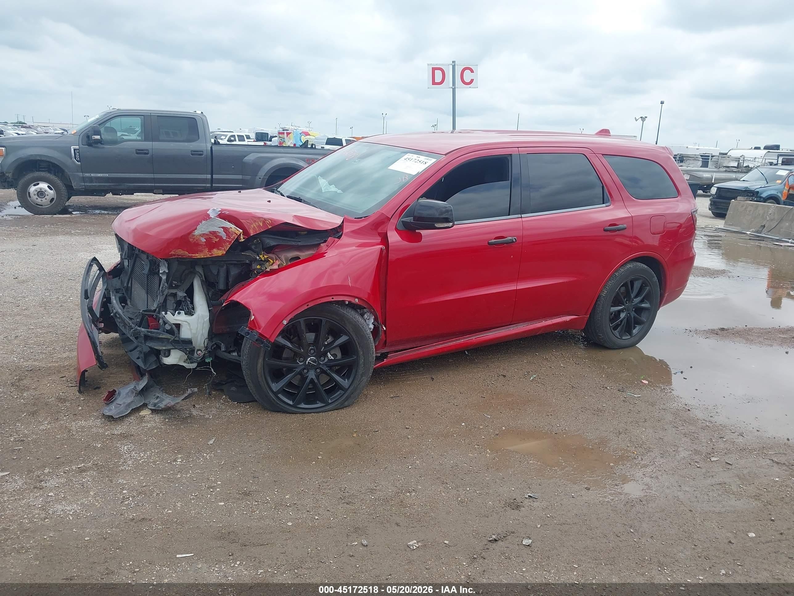 2017 Dodge Durango Gt Rwd Красный vin: 1C4RDHDG9HC611009