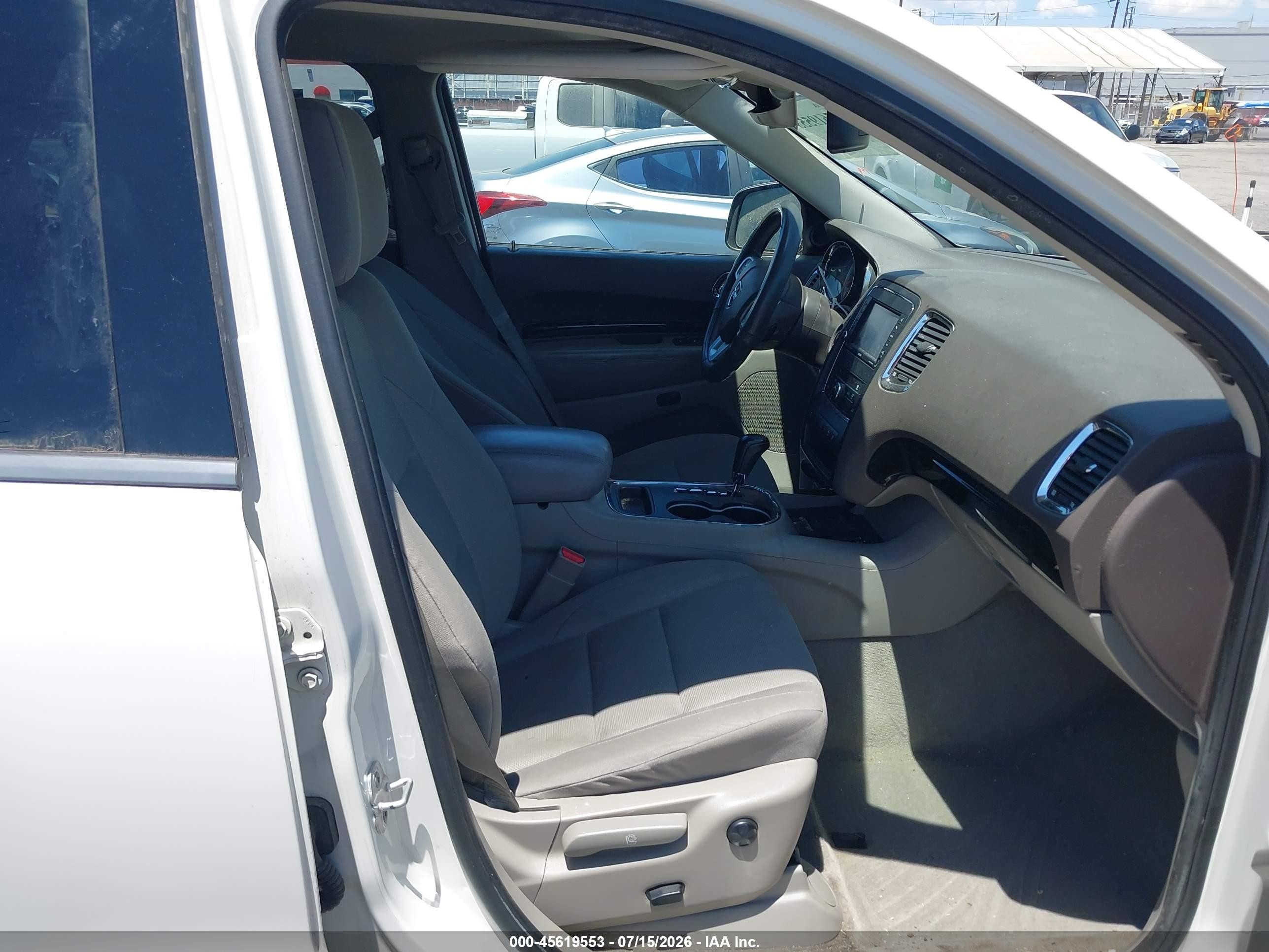 2012 Dodge Durango Crew White vin: 1C4RDHDGXCC182777
