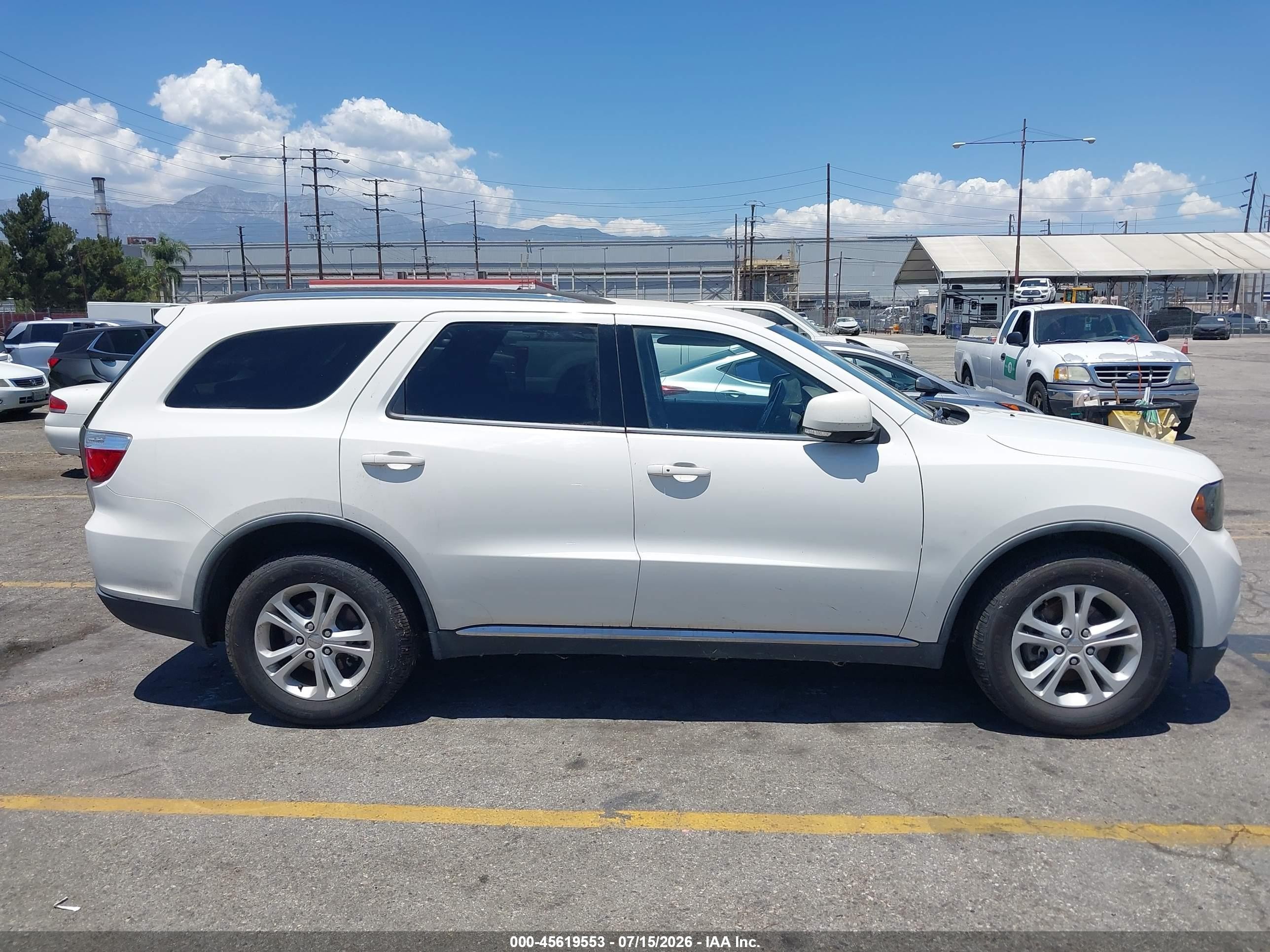 2012 Dodge Durango Crew White vin: 1C4RDHDGXCC182777