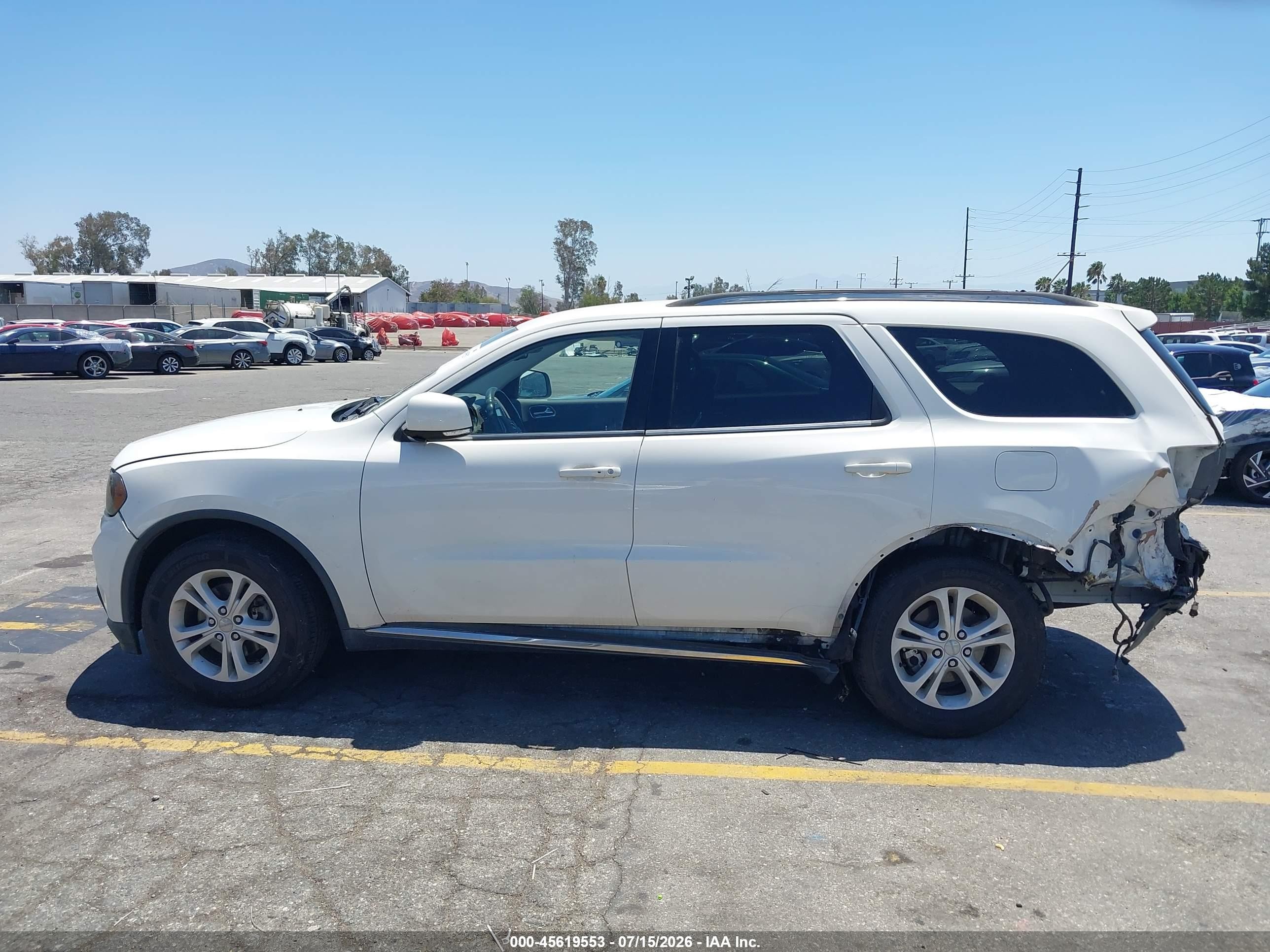 2012 Dodge Durango Crew White vin: 1C4RDHDGXCC182777