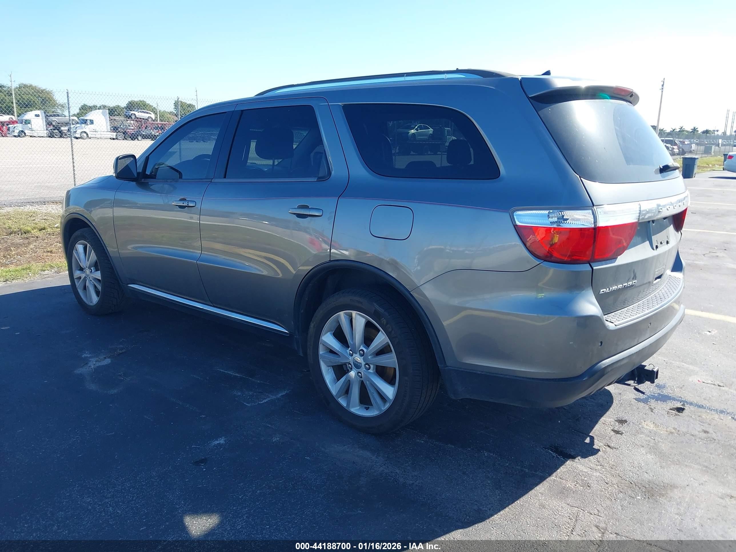 2012 Dodge Durango Crew Gray vin: 1C4RDHDGXCC330619