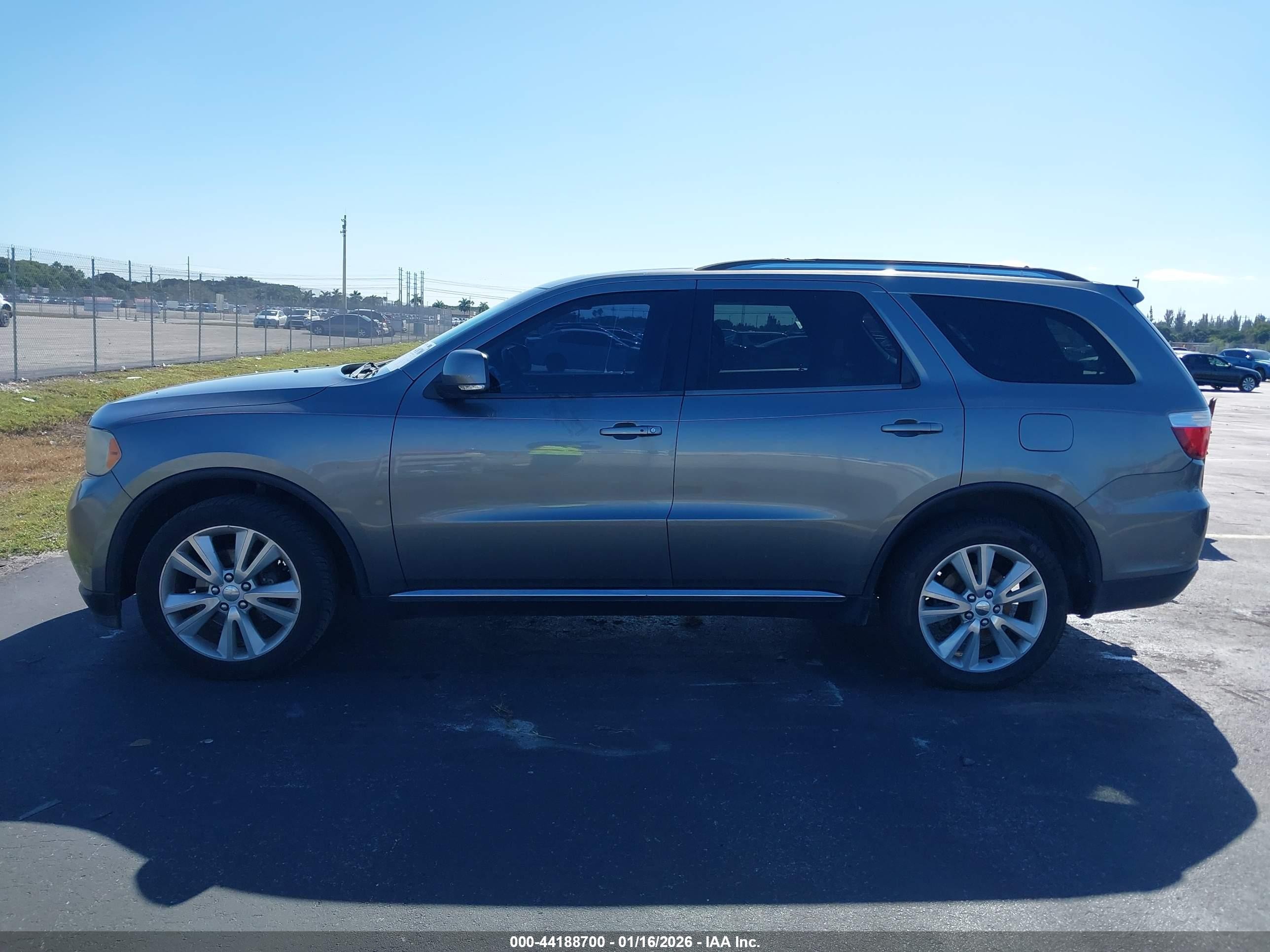 2012 Dodge Durango Crew Gray vin: 1C4RDHDGXCC330619