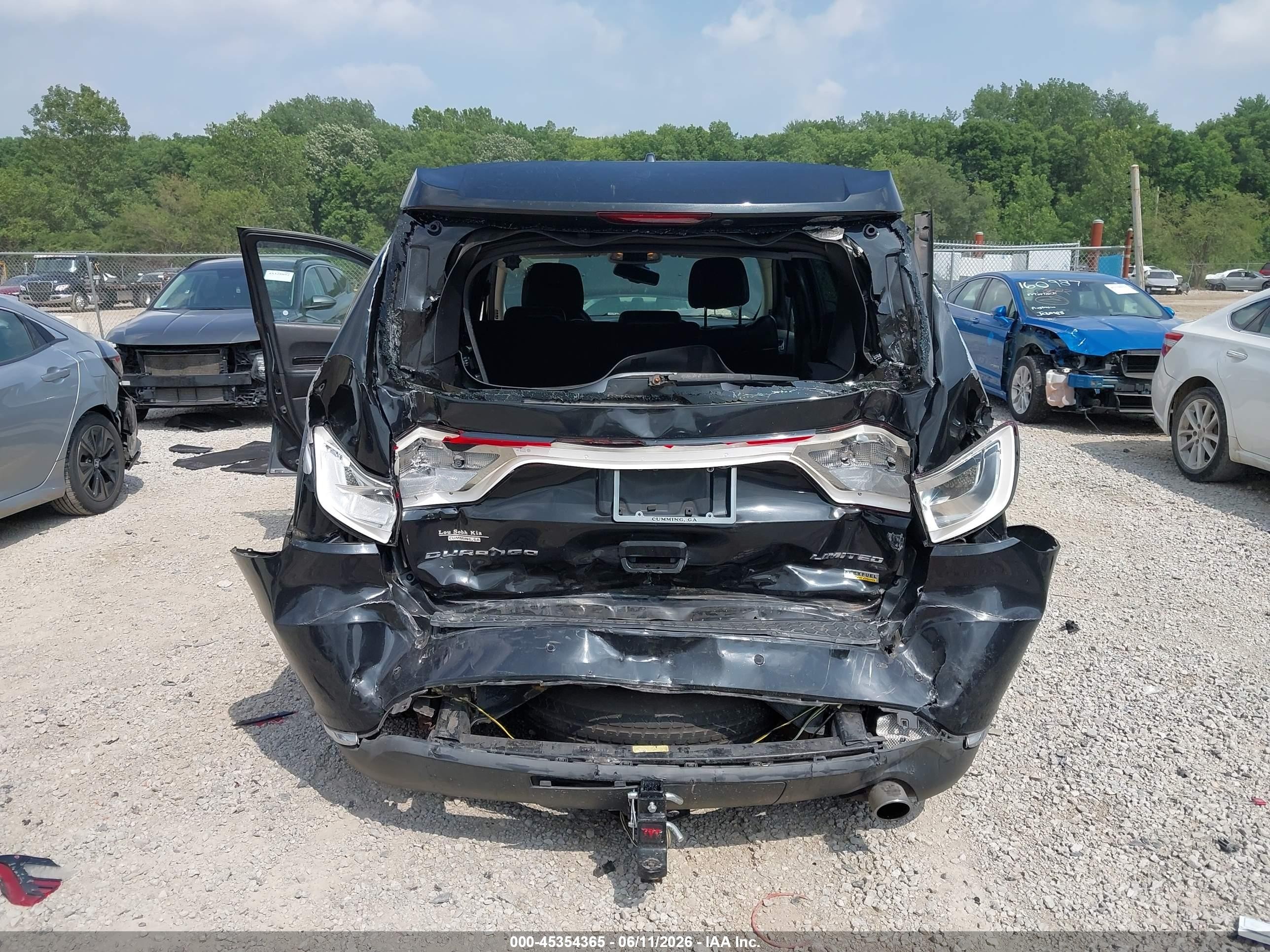2014 Dodge Durango Limited Black vin: 1C4RDHDGXEC365180