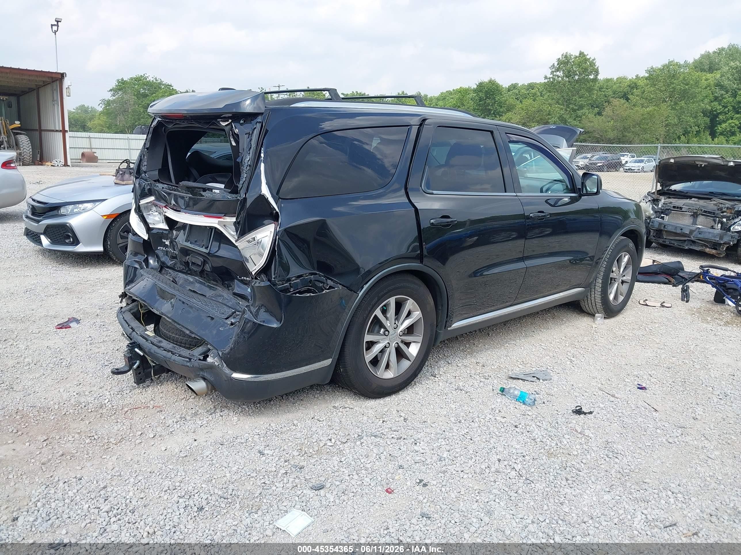 2014 Dodge Durango Limited Black vin: 1C4RDHDGXEC365180