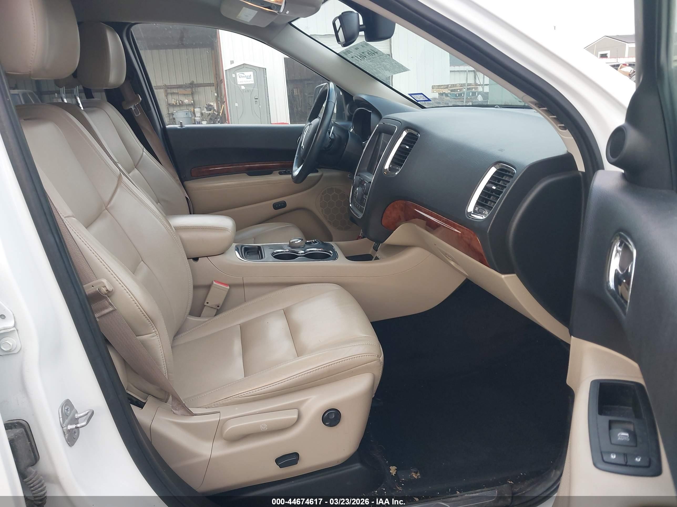 2014 Dodge Durango Limited White vin: 1C4RDHDGXEC419464