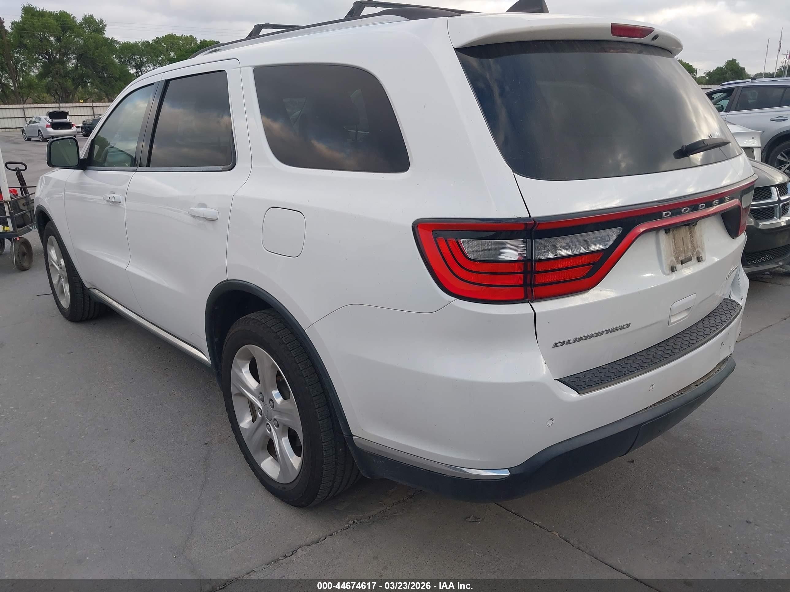 2014 Dodge Durango Limited White vin: 1C4RDHDGXEC419464