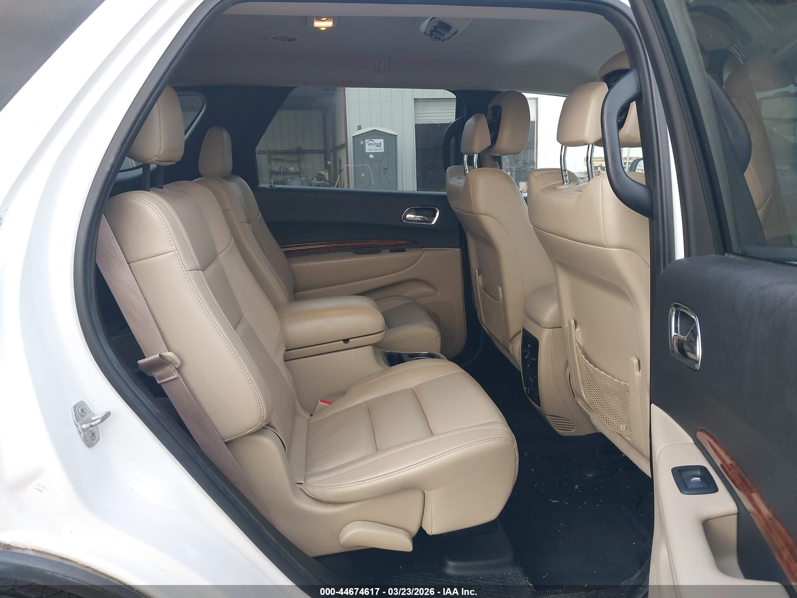 2014 Dodge Durango Limited White vin: 1C4RDHDGXEC419464