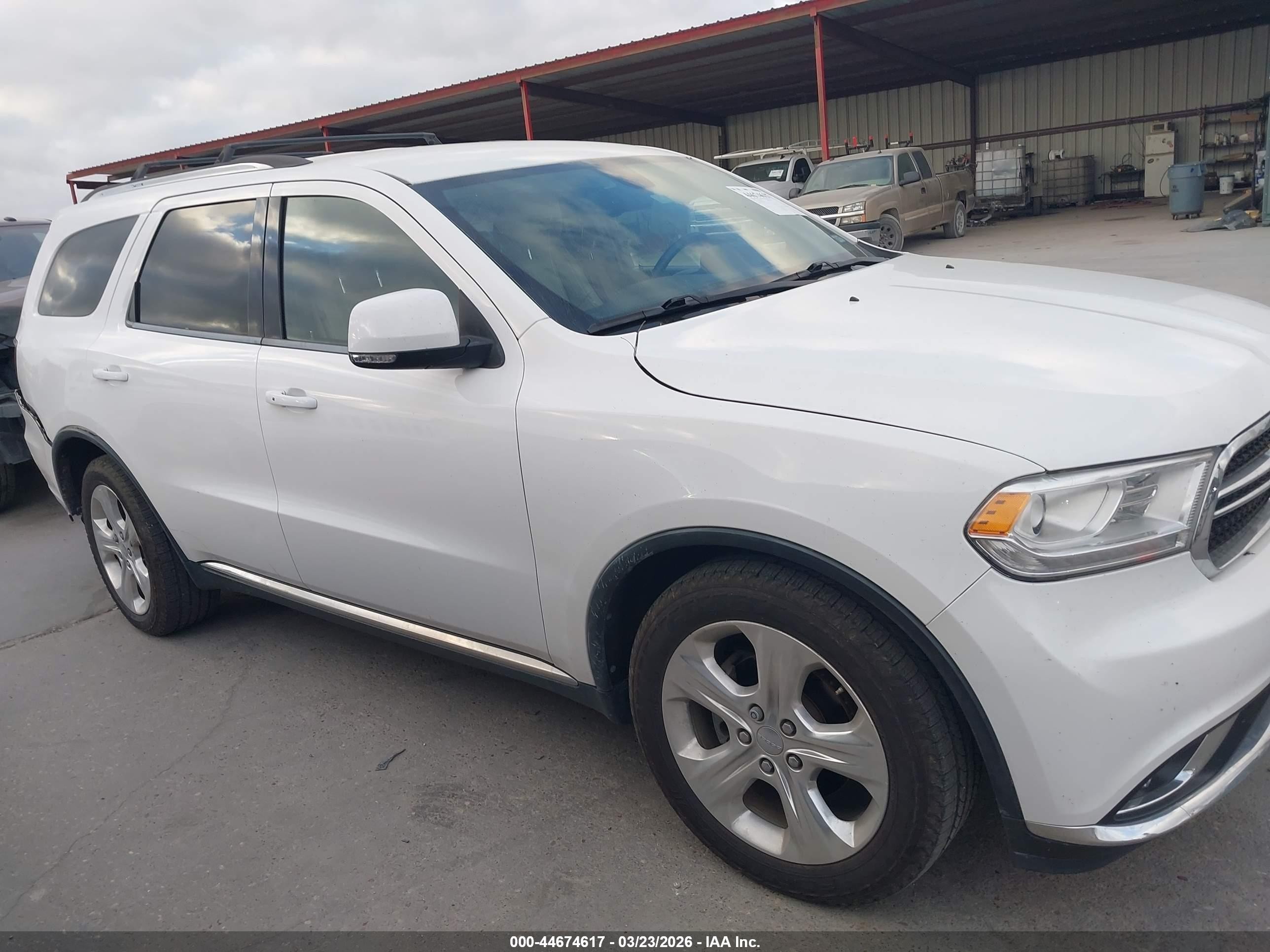 2014 Dodge Durango Limited White vin: 1C4RDHDGXEC419464