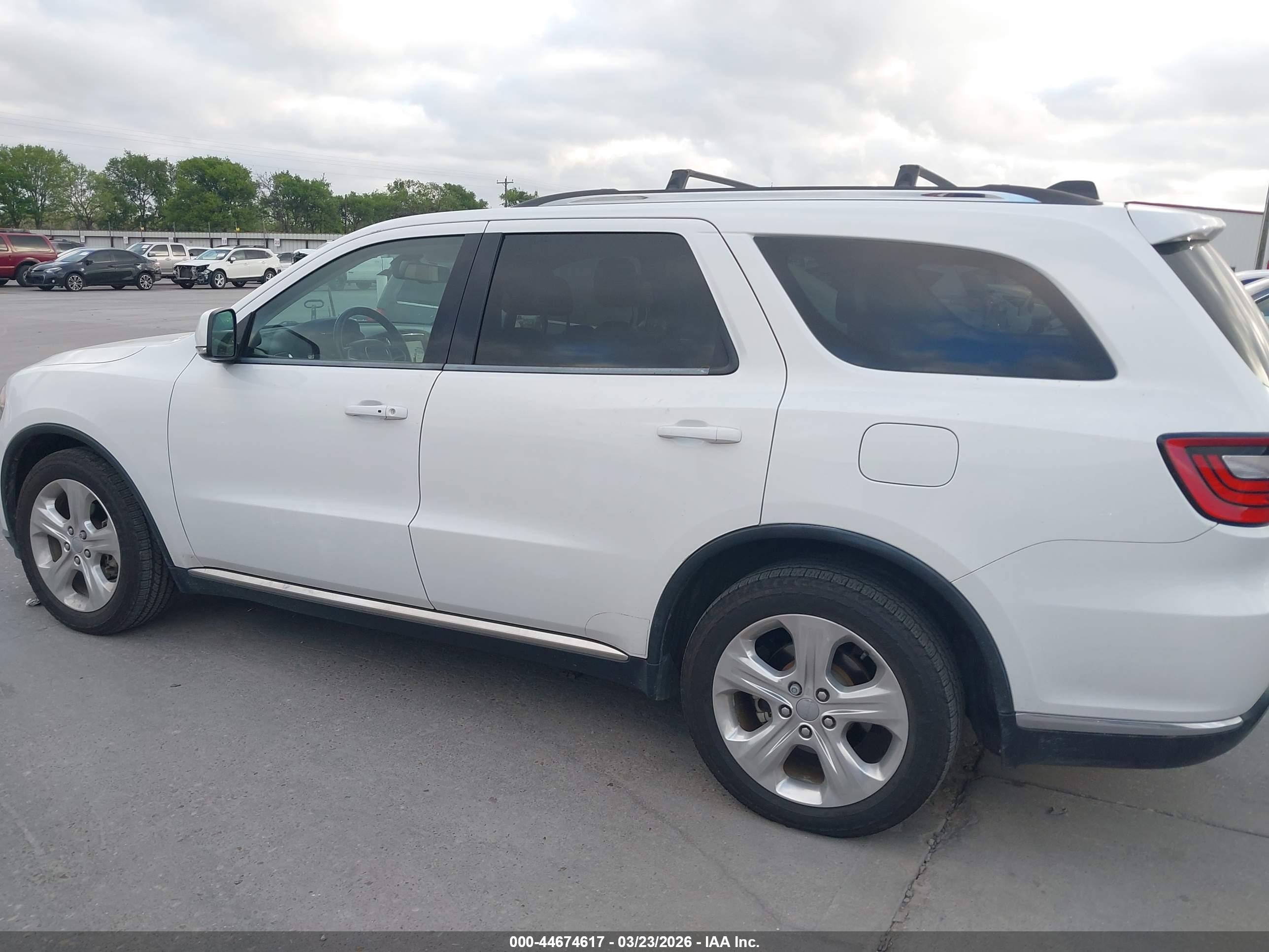 2014 Dodge Durango Limited White vin: 1C4RDHDGXEC419464