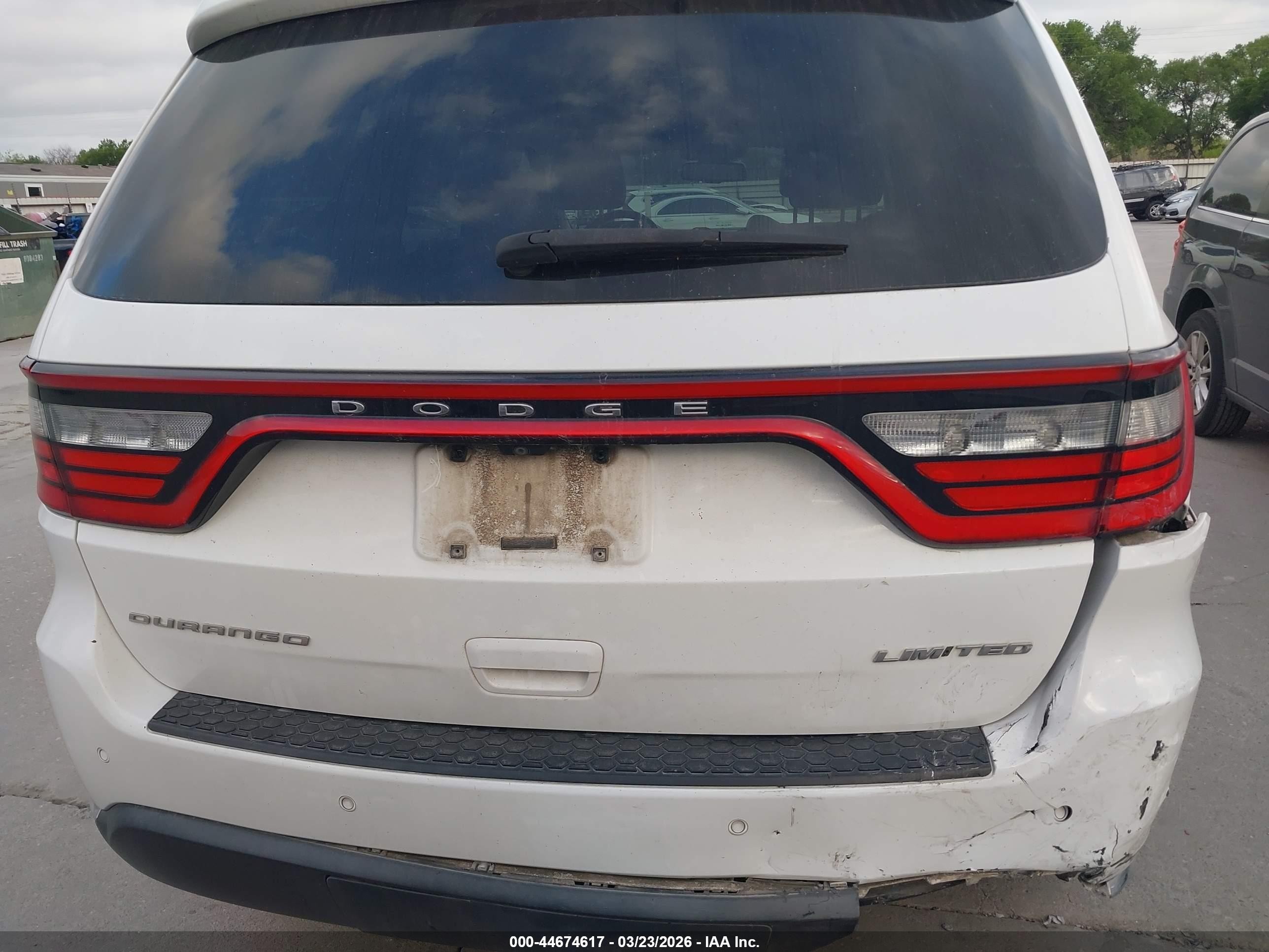 2014 Dodge Durango Limited White vin: 1C4RDHDGXEC419464