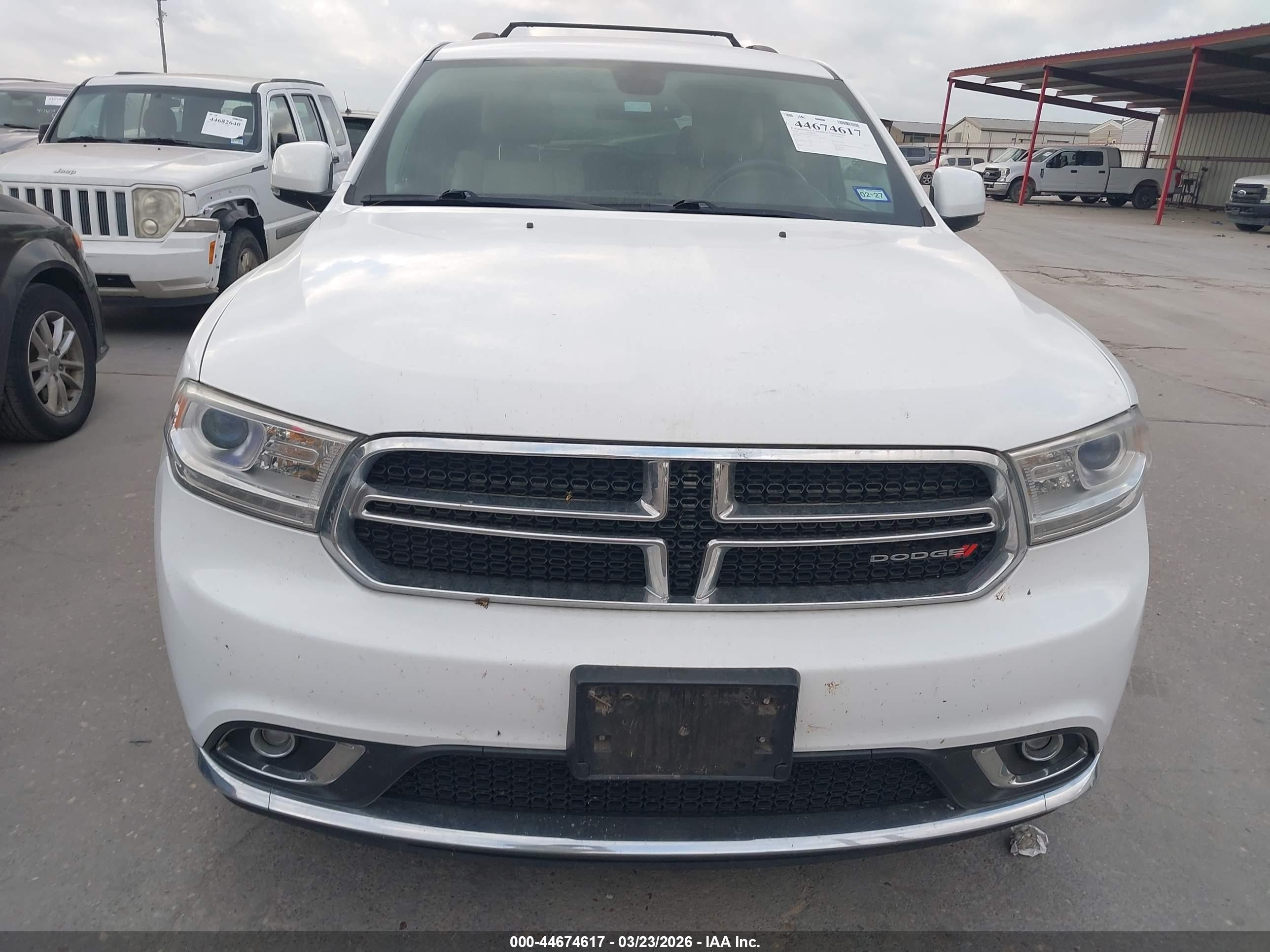2014 Dodge Durango Limited White vin: 1C4RDHDGXEC419464