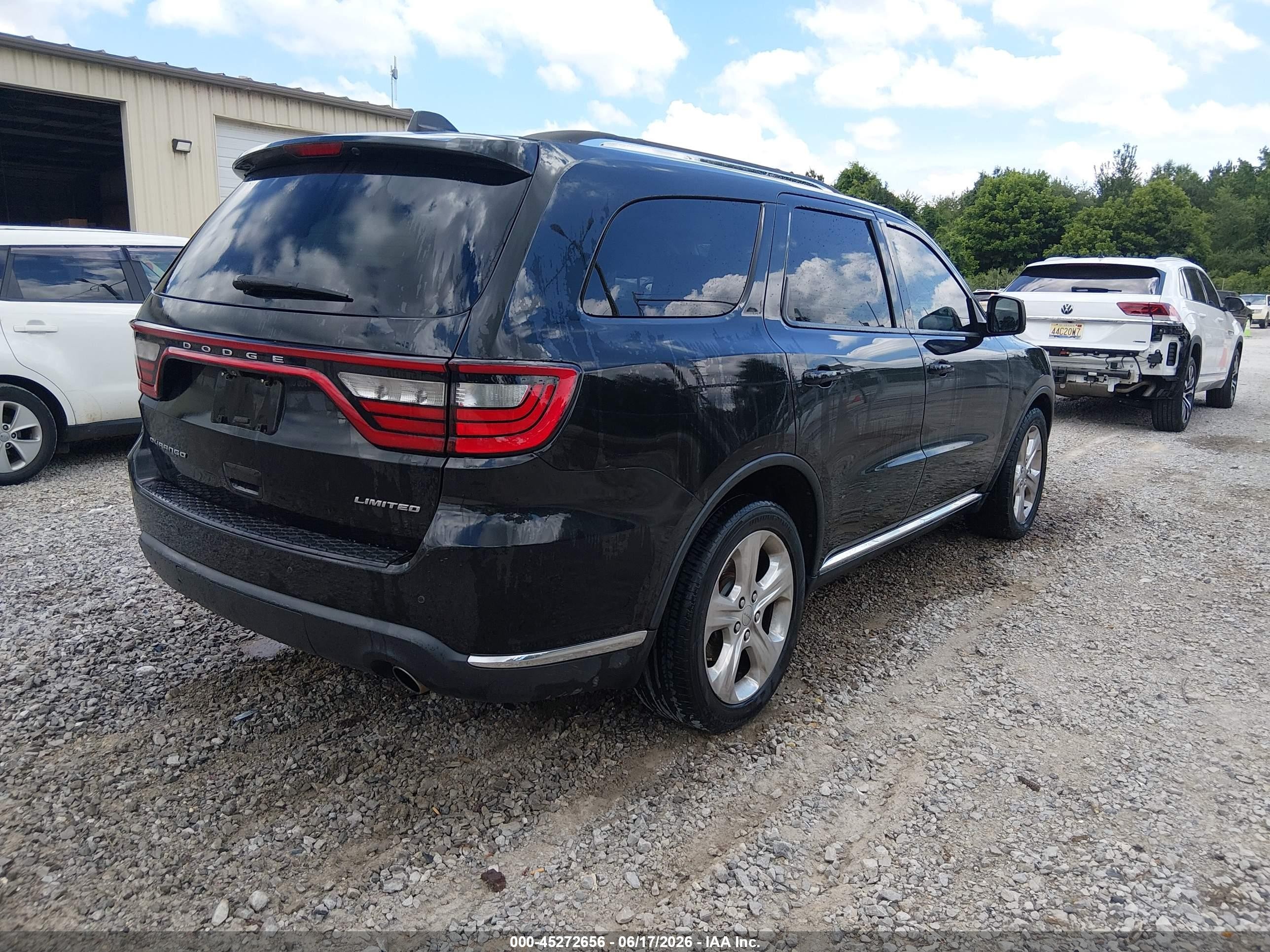 2014 Dodge Durango Limited Black vin: 1C4RDHDGXEC503235