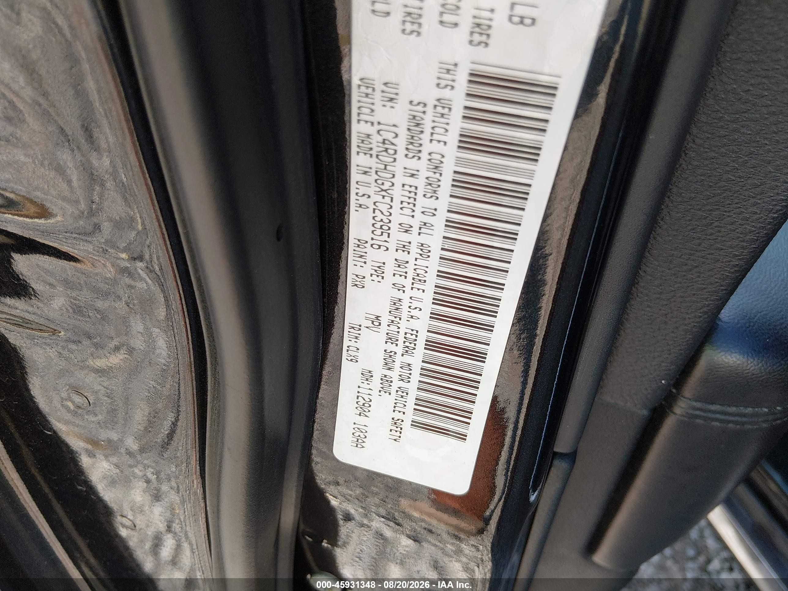 2015 Dodge Durango Limited Black vin: 1C4RDHDGXFC239516