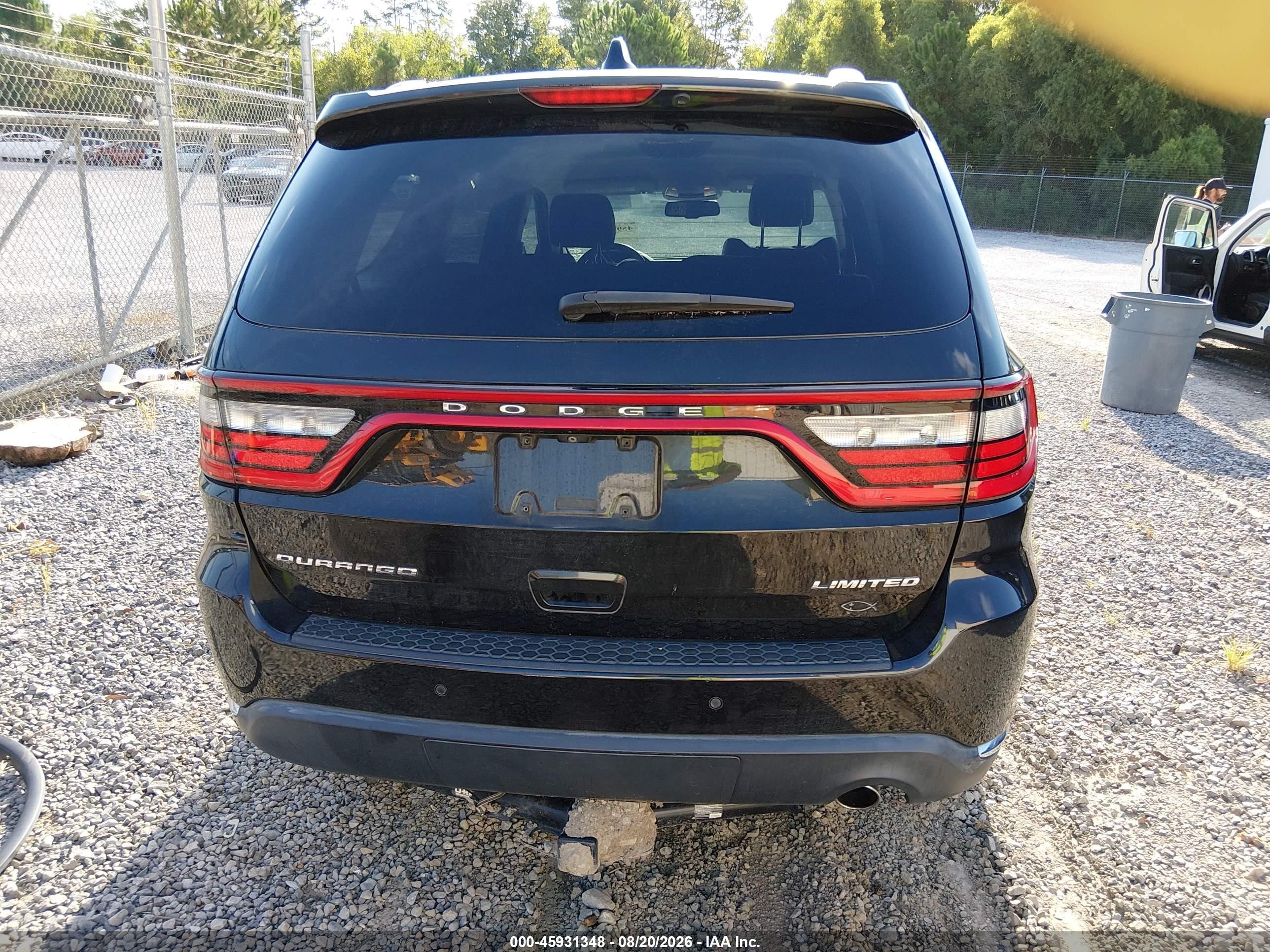 2015 Dodge Durango Limited Black vin: 1C4RDHDGXFC239516