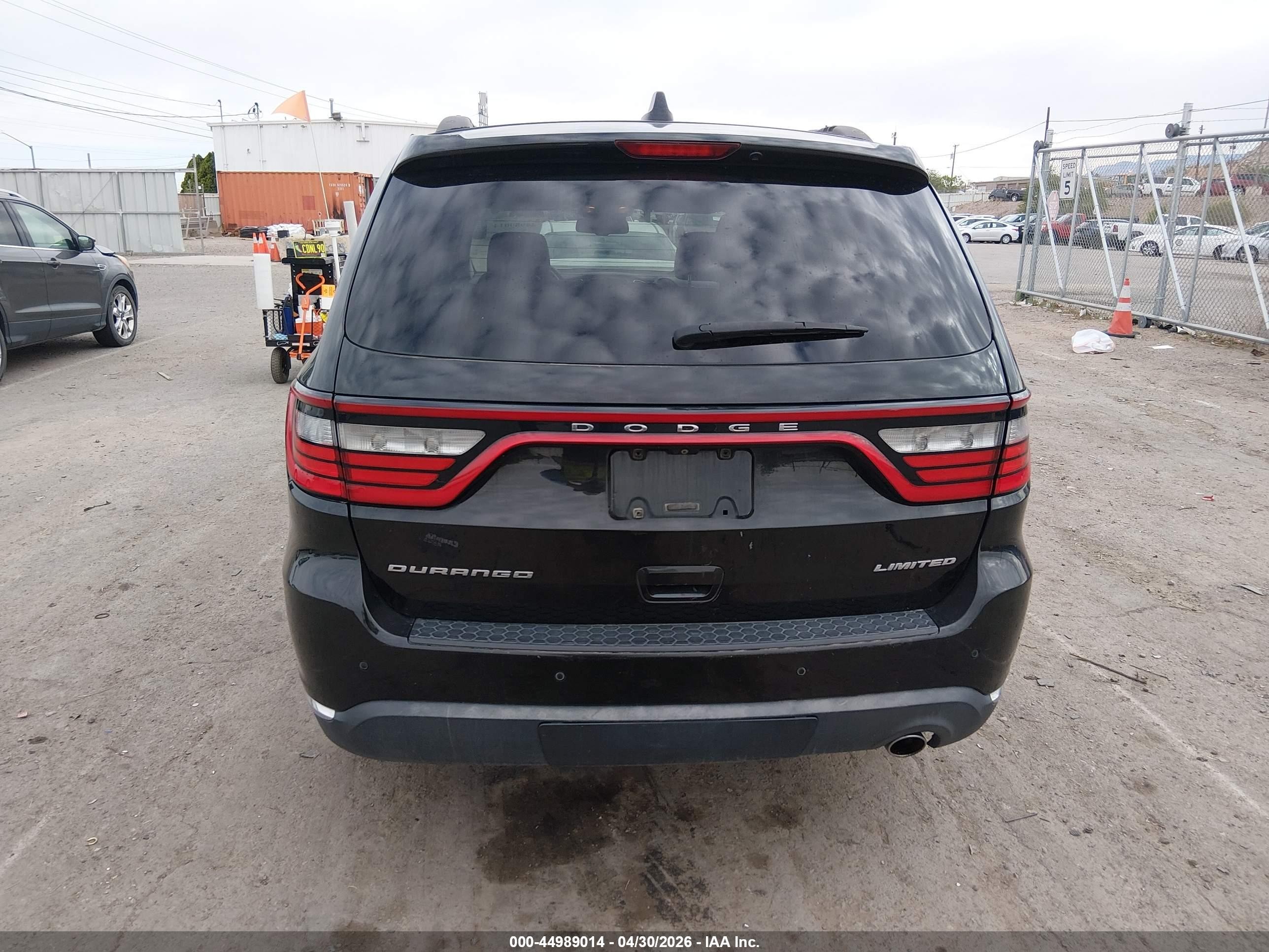 2015 Dodge Durango Limited Black vin: 1C4RDHDGXFC765984