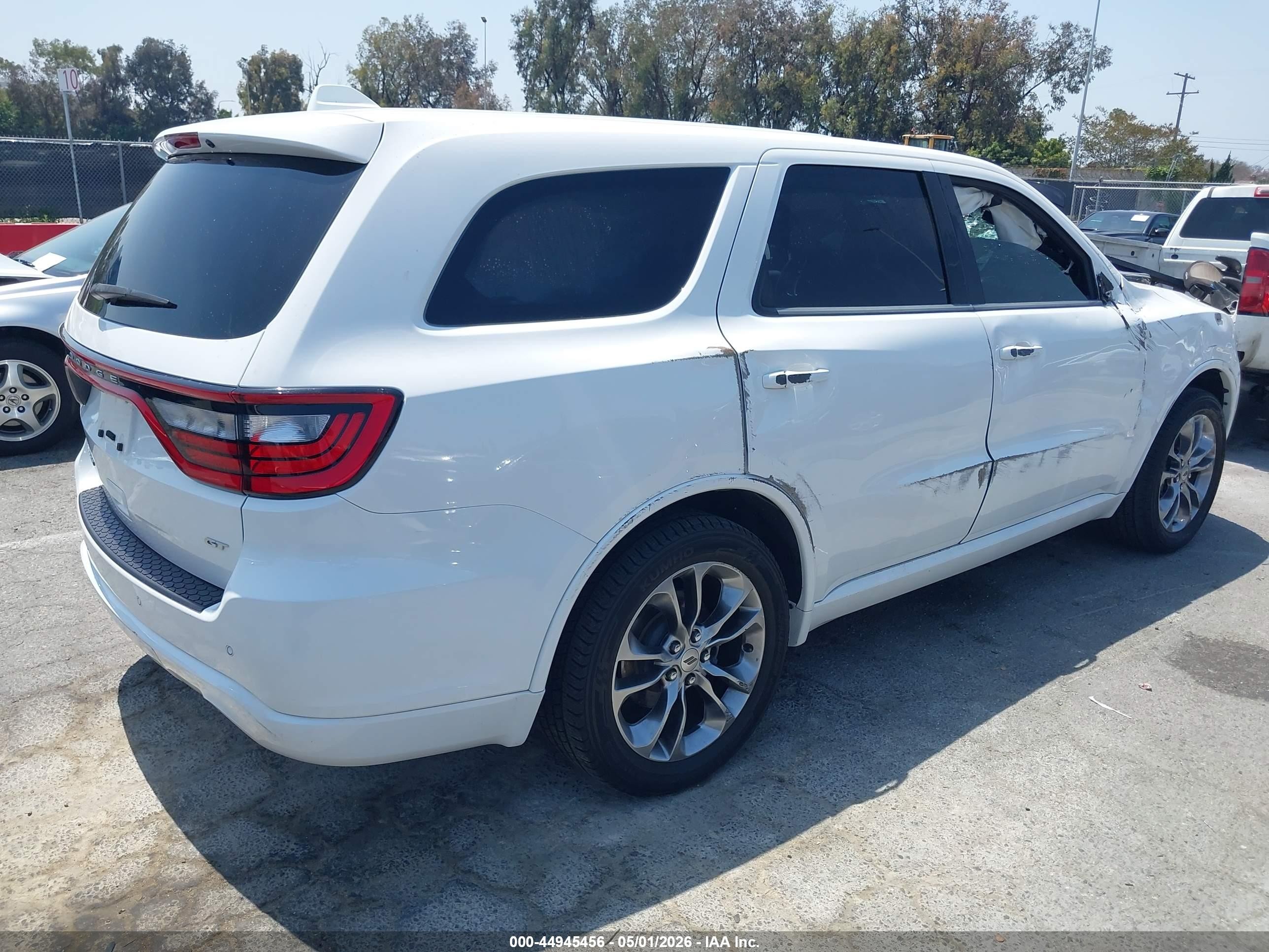 2020 Dodge Durango Gt Plus Rwd Белый vin: 1C4RDHDGXLC116309