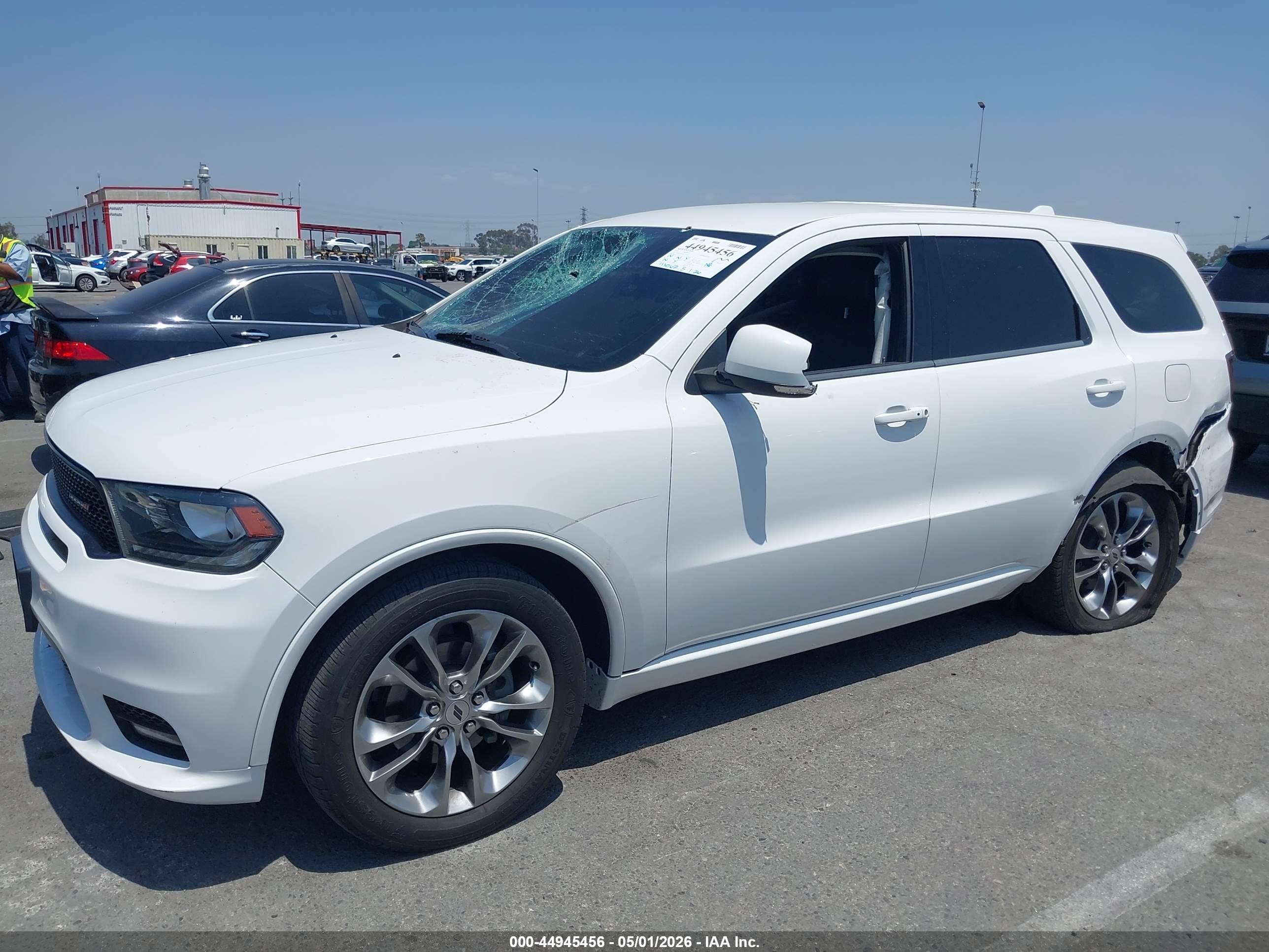2020 Dodge Durango Gt Plus Rwd Белый vin: 1C4RDHDGXLC116309