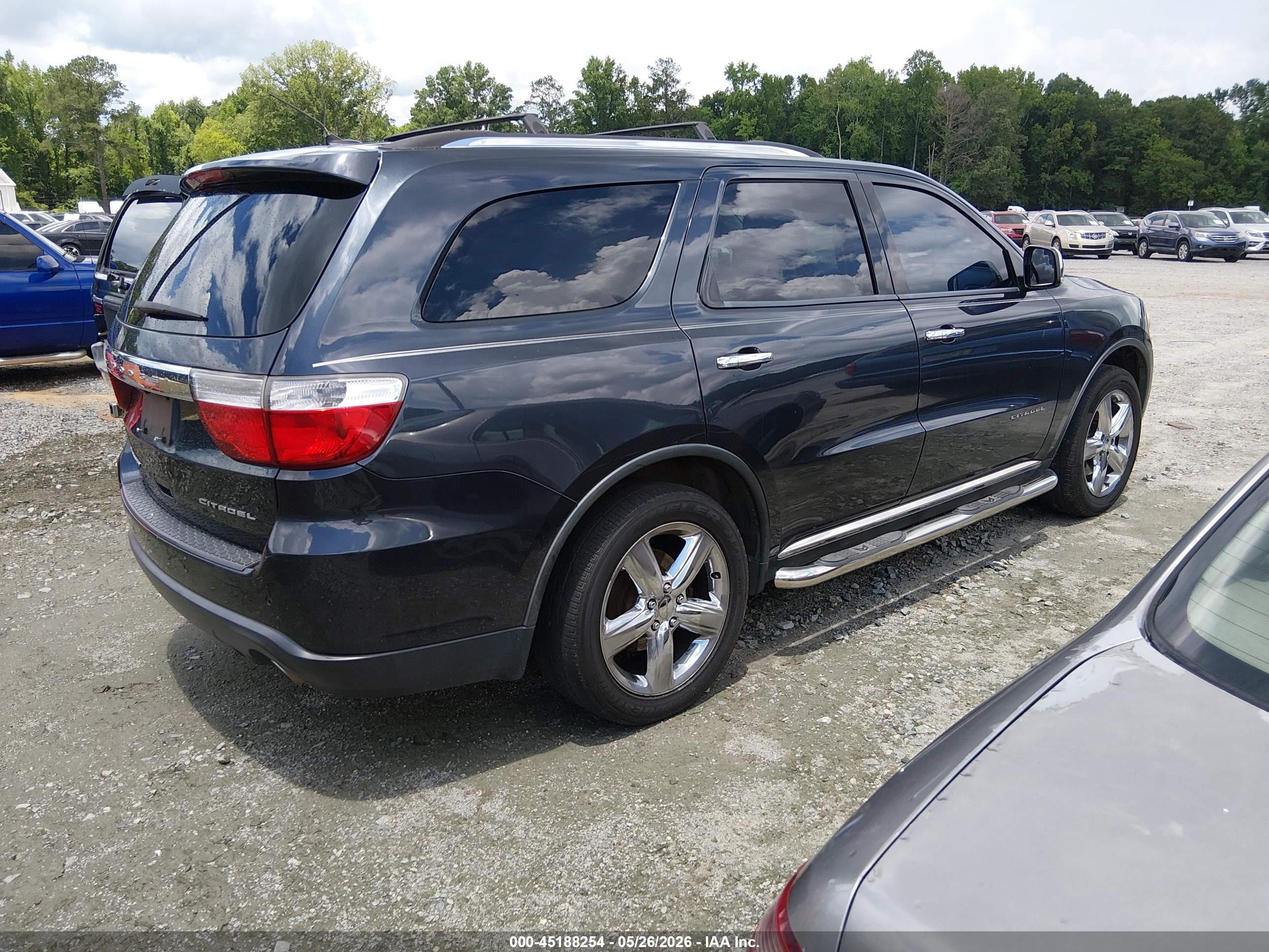 2013 Dodge Durango Citadel Black vin: 1C4RDHEG1DC504769