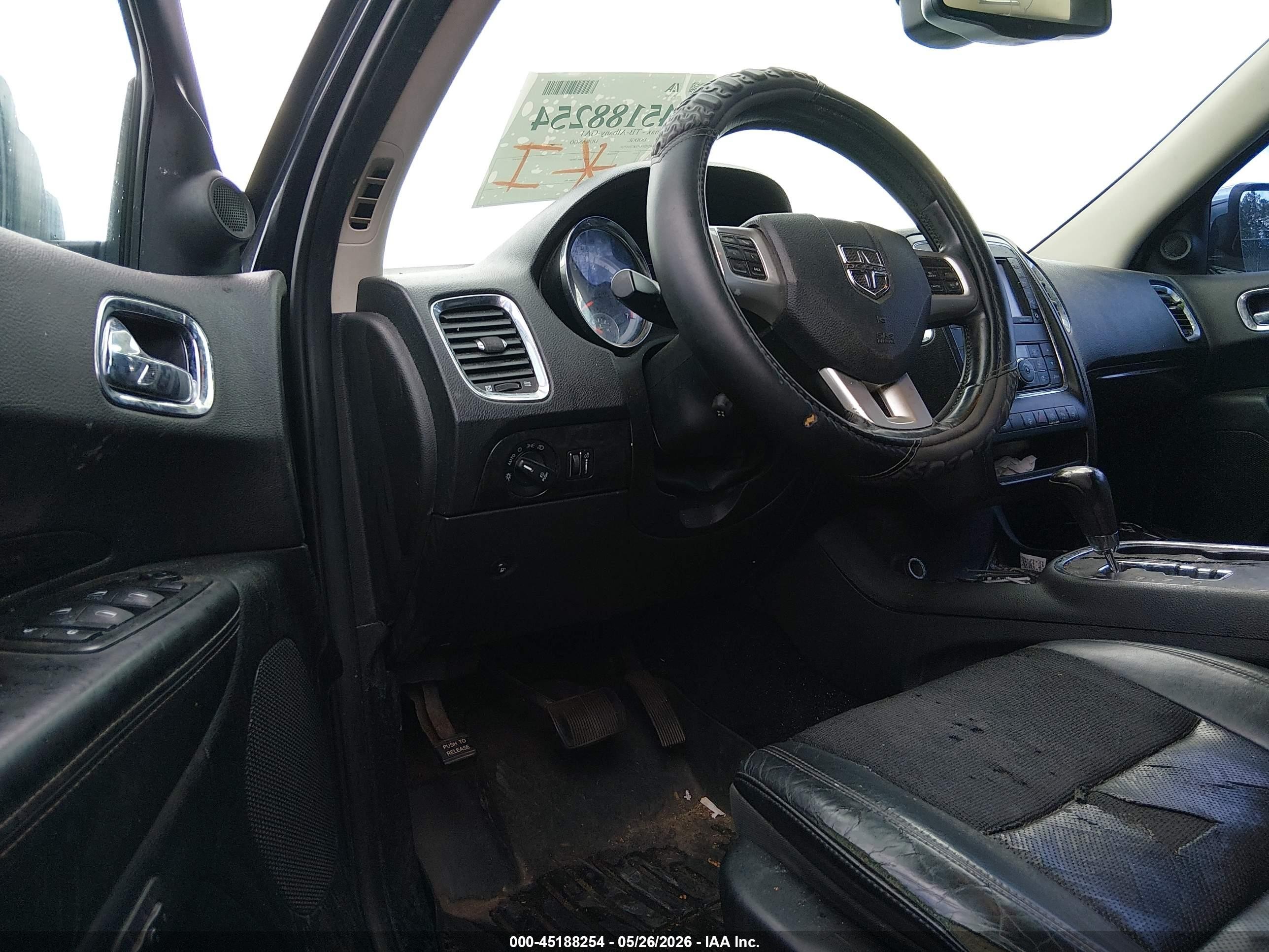 2013 Dodge Durango Citadel Black vin: 1C4RDHEG1DC504769