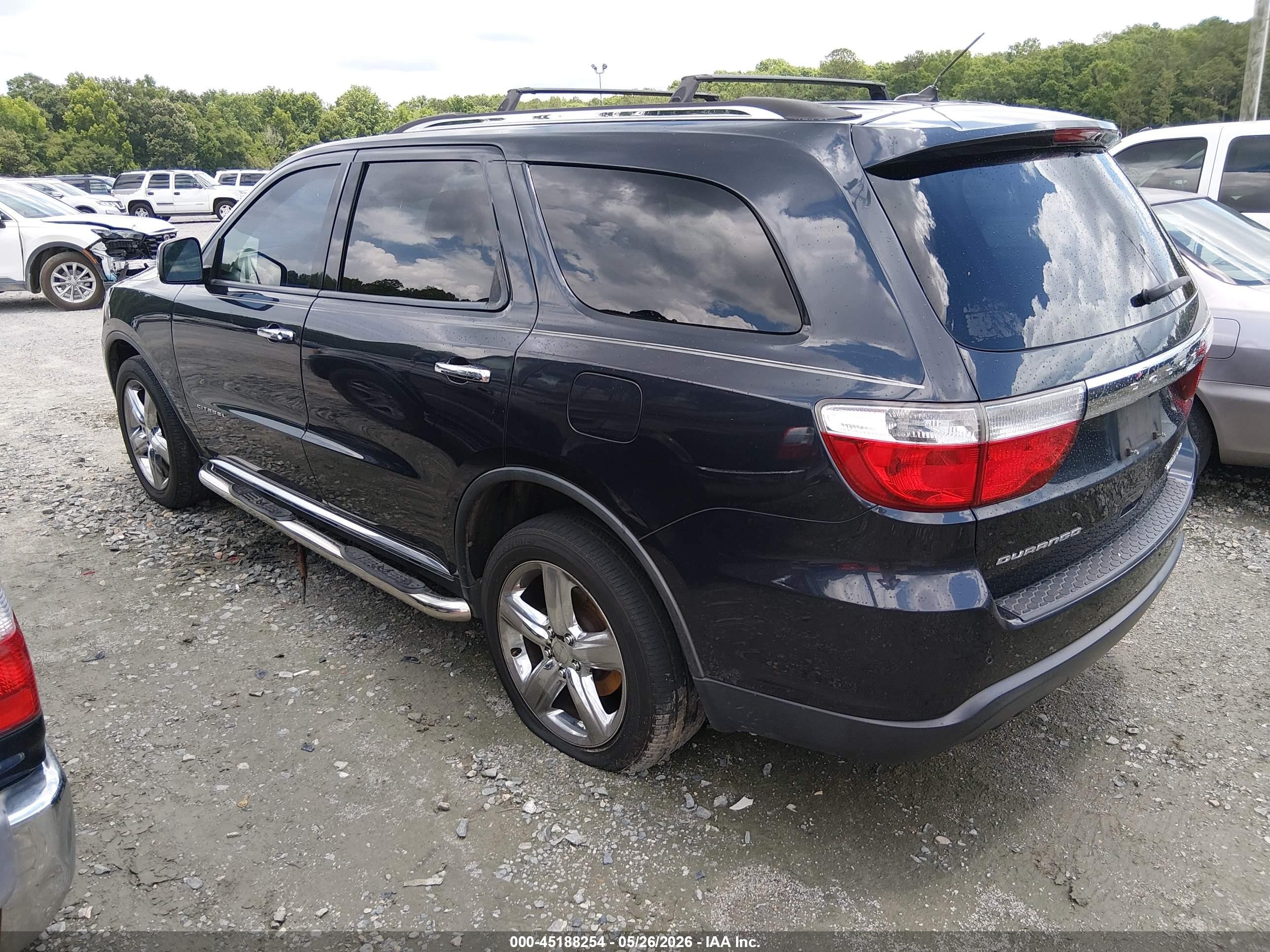 2013 Dodge Durango Citadel Black vin: 1C4RDHEG1DC504769