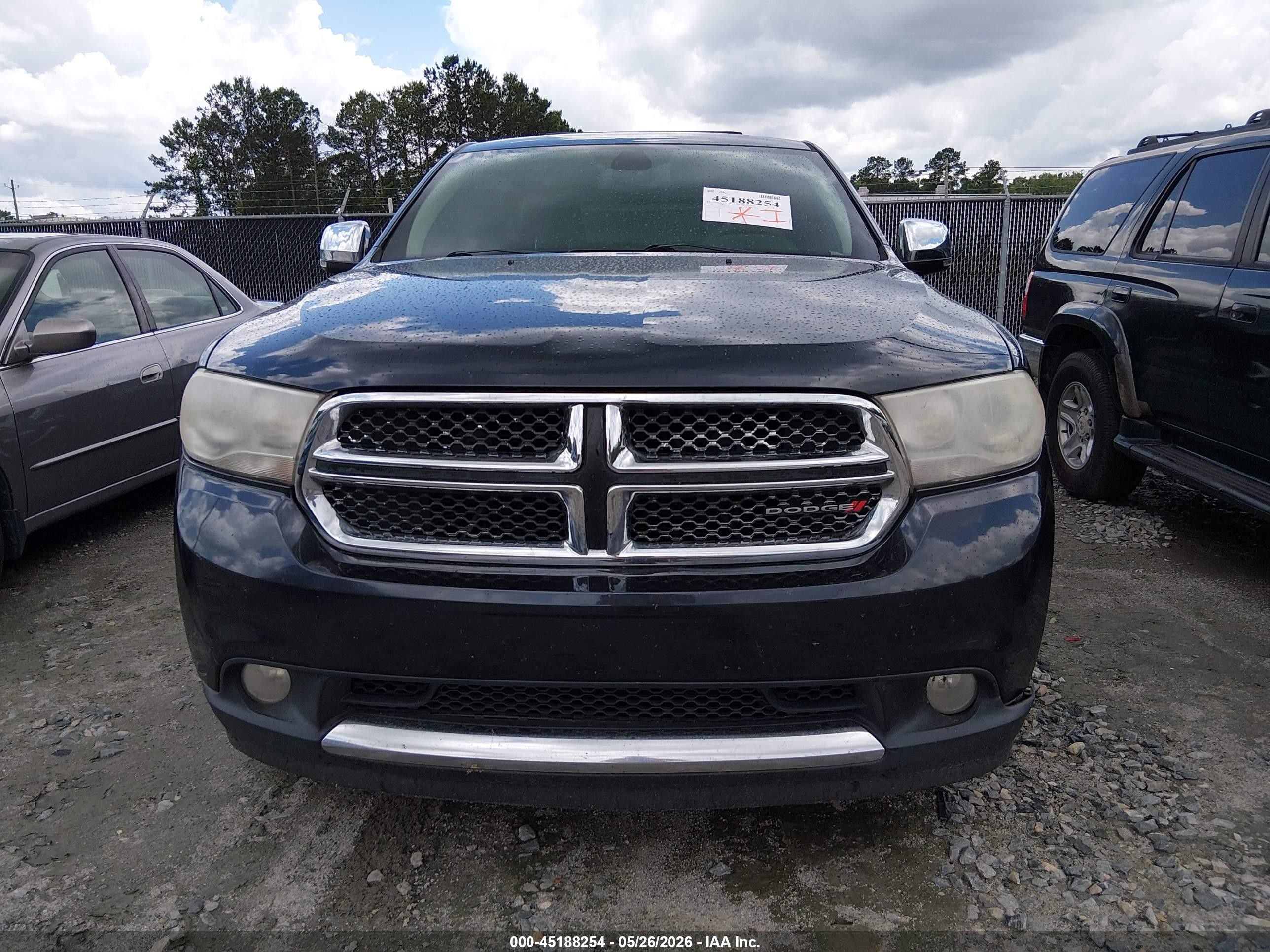 2013 Dodge Durango Citadel Black vin: 1C4RDHEG1DC504769