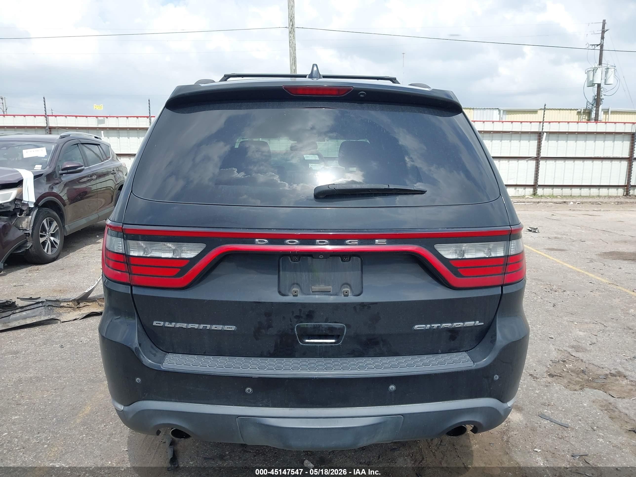 2014 Dodge Durango Citadel Black vin: 1C4RDHEG1EC537157