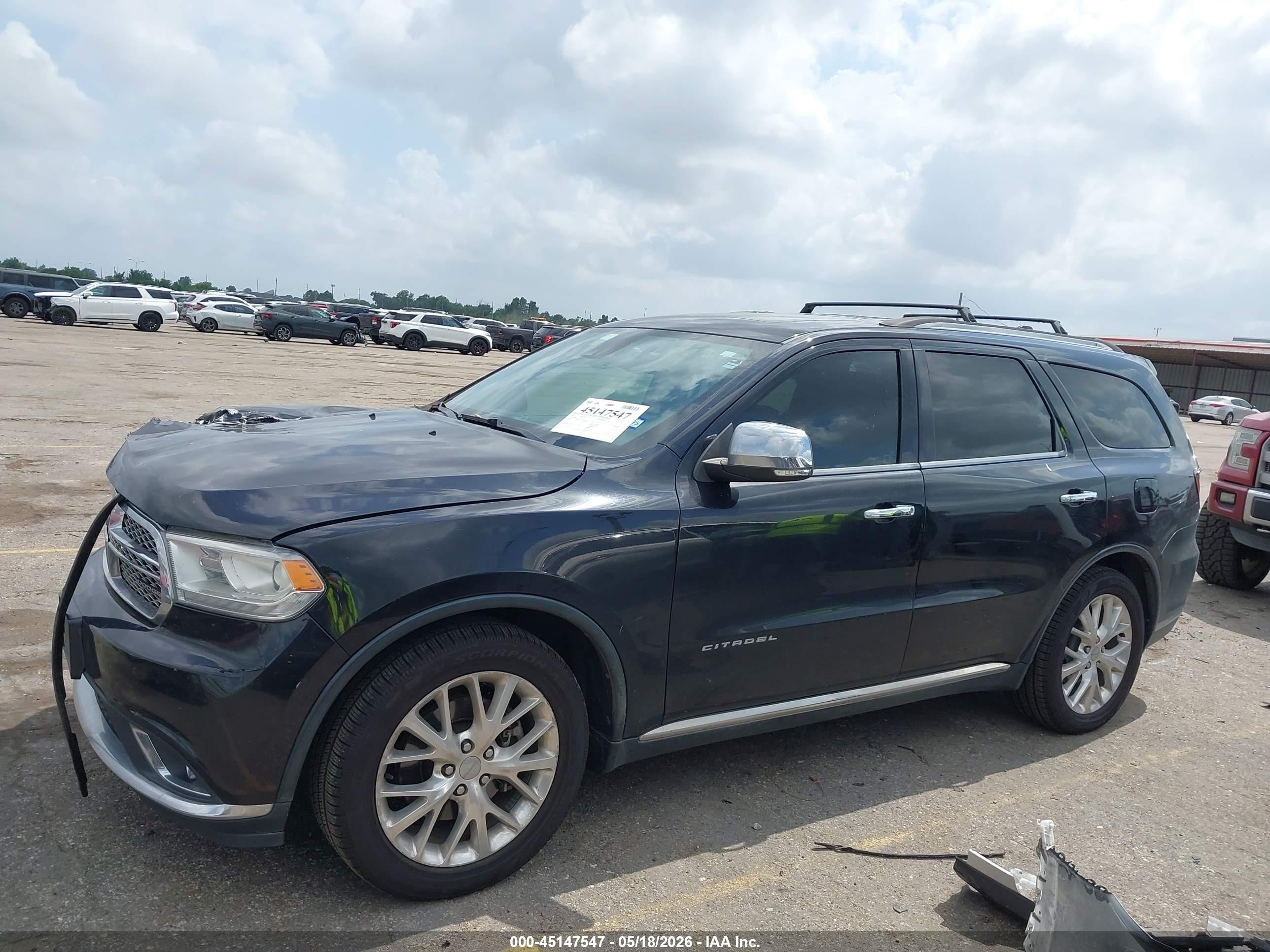 2014 Dodge Durango Citadel Black vin: 1C4RDHEG1EC537157