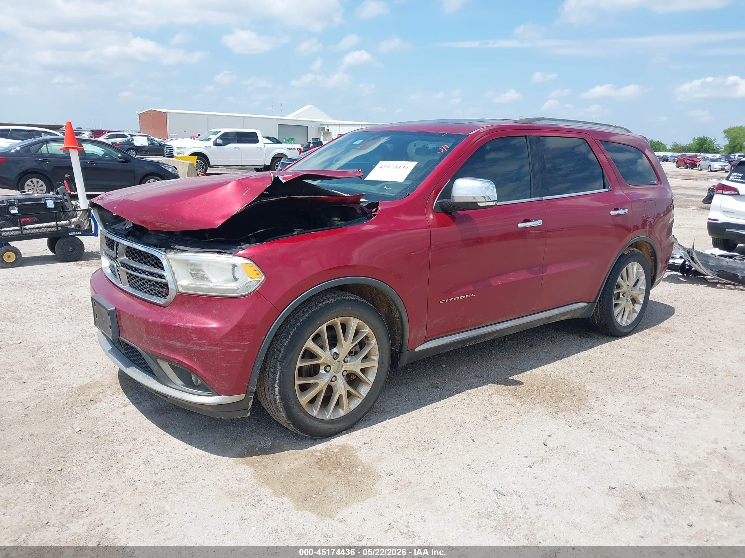 2014 Dodge Durango Citadel Red vin: 1C4RDHEG3EC381364